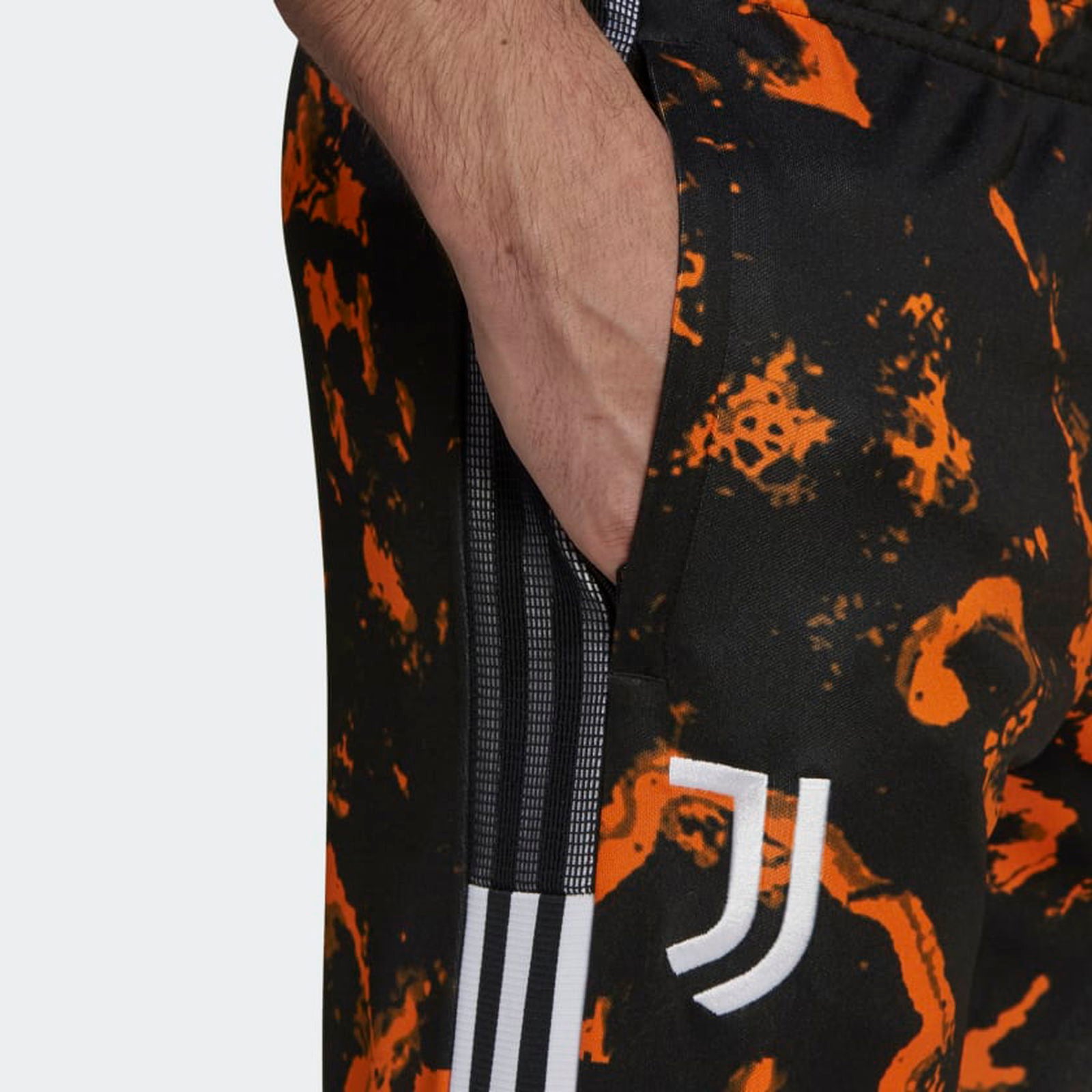 adidas Juventus Camo Track Pants - Orange/Black - ViaductClothing - -
