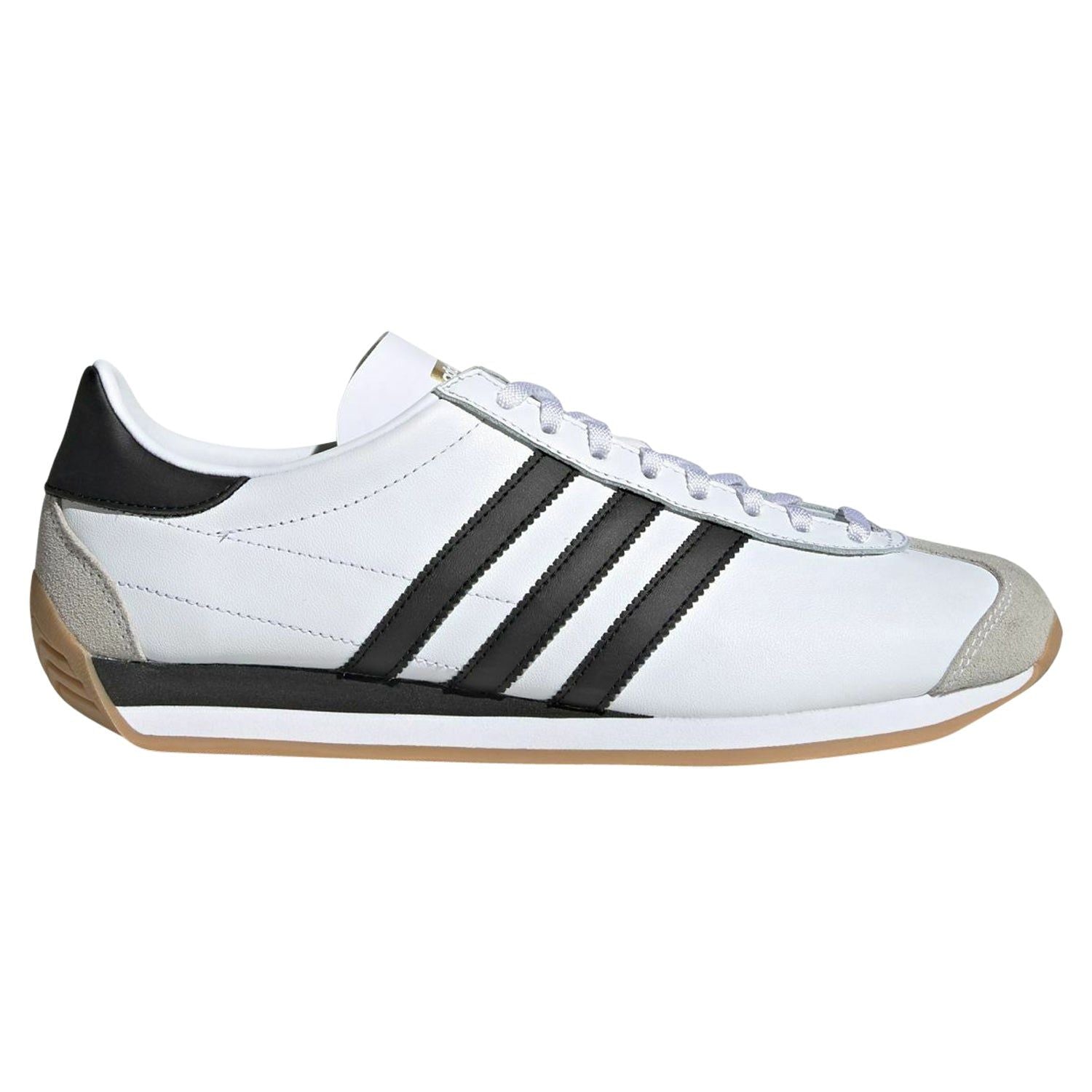 adidas Originals Country OG Shoes - White/Black - ViaductClothing - -