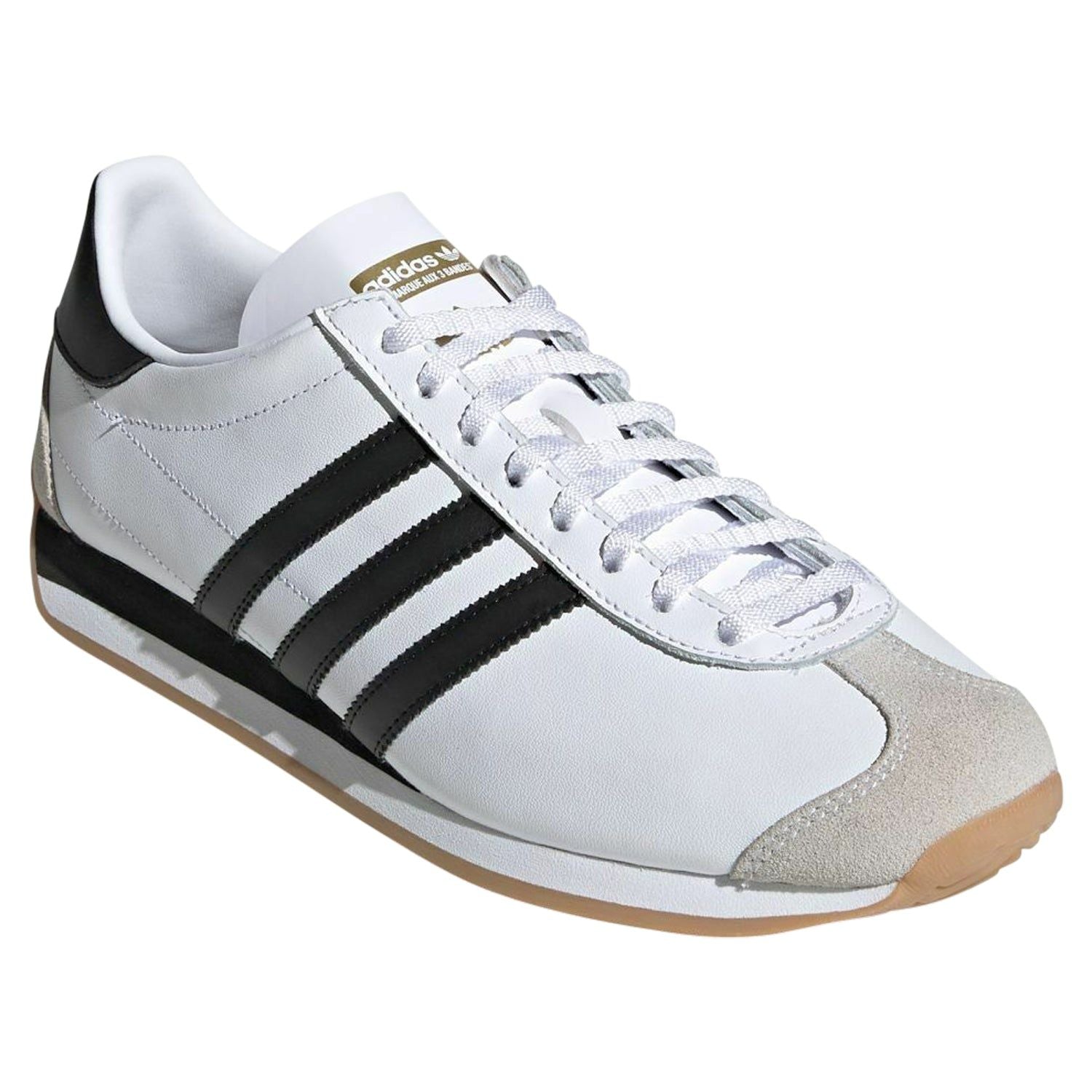 adidas Originals Country OG Shoes - White/Black - ViaductClothing - -