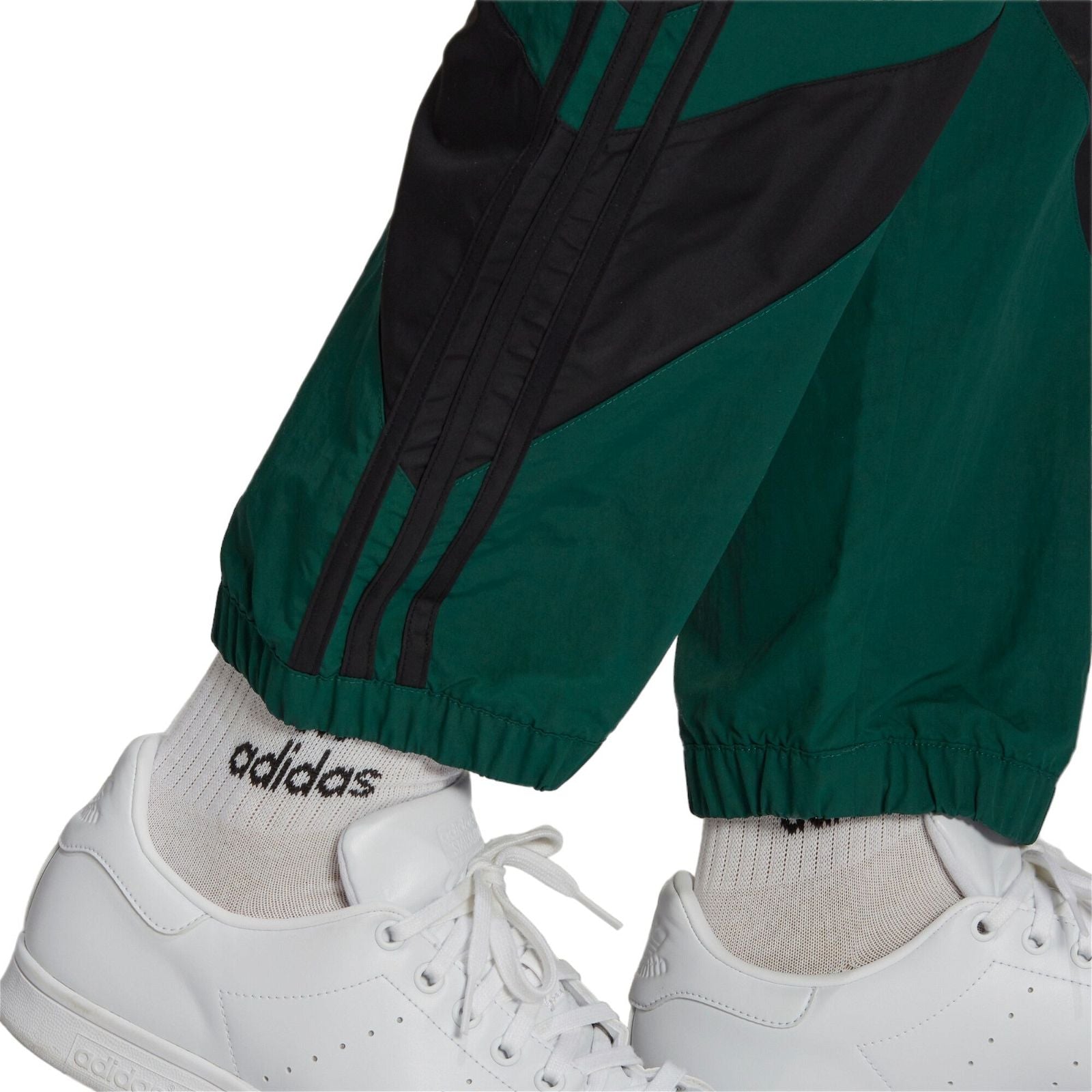 adidas Originals SPRT Shark Woven Track Pants - Collegiate Green / Black - ViaductClothing - -