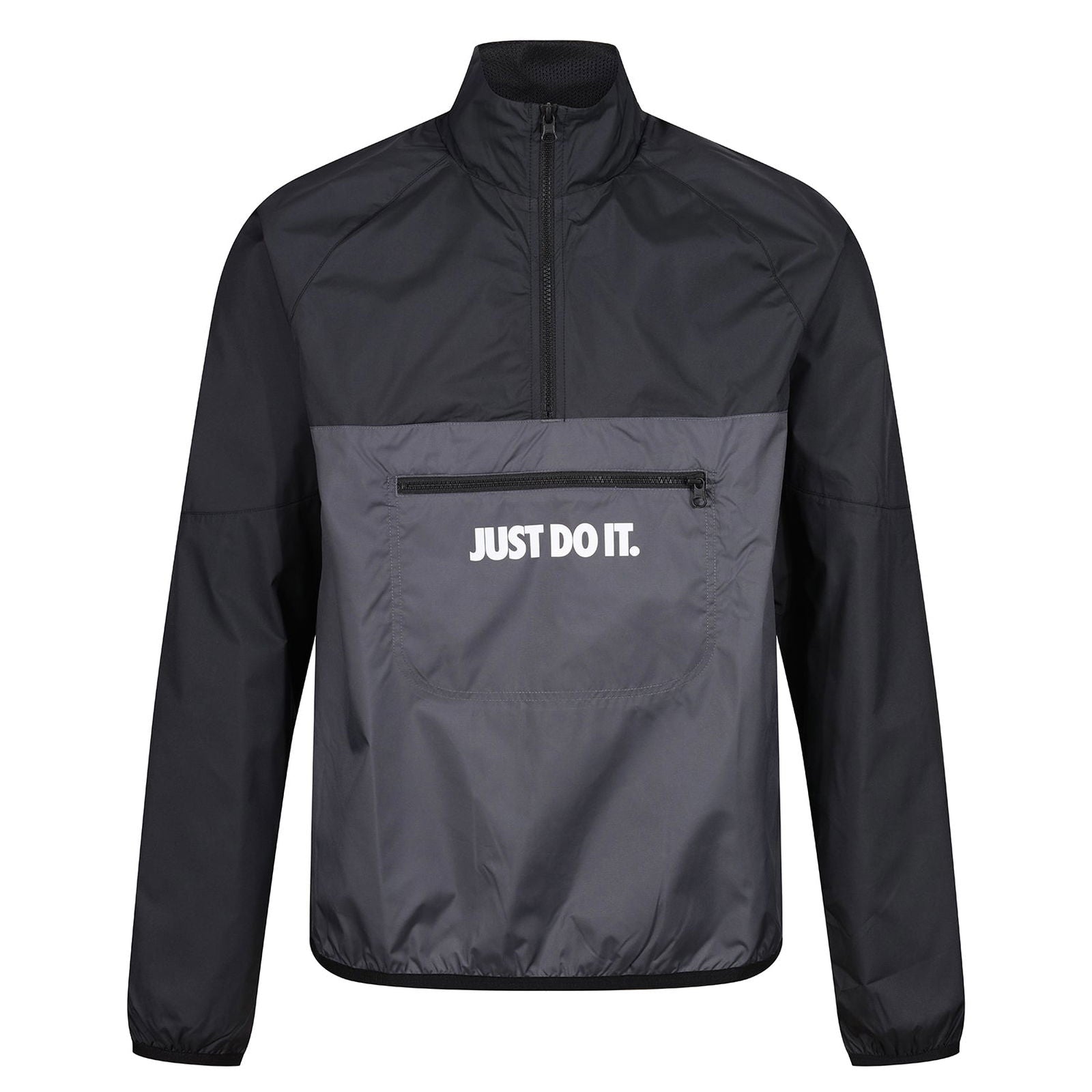 Nike Sportswear Just Do It Woven Windbreaker Jacket - Grey/Black - ViaductClothing - -