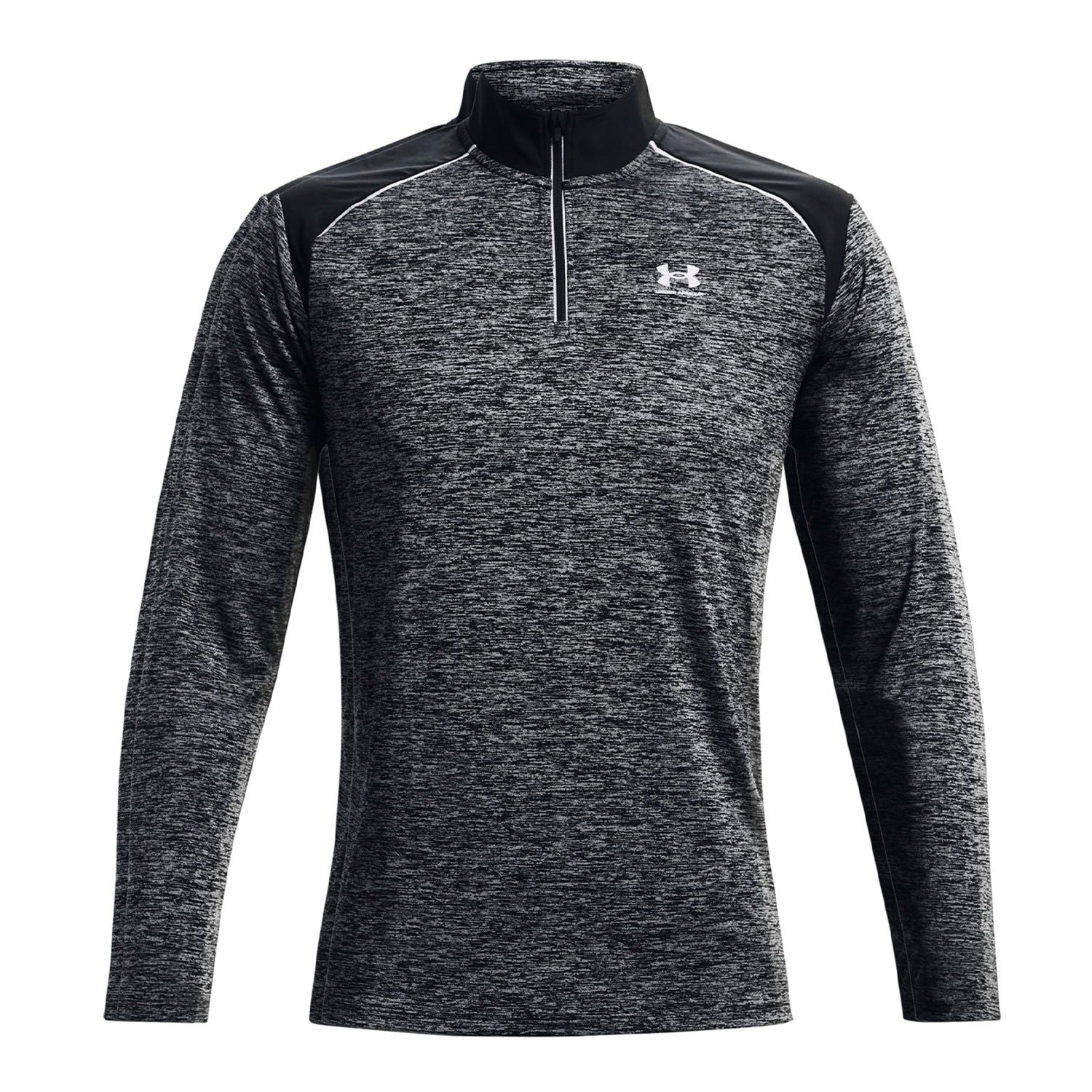 Under Armour Tech Quarter-Zip Sweatshirt - Grey/Black - ViaductClothing - -
