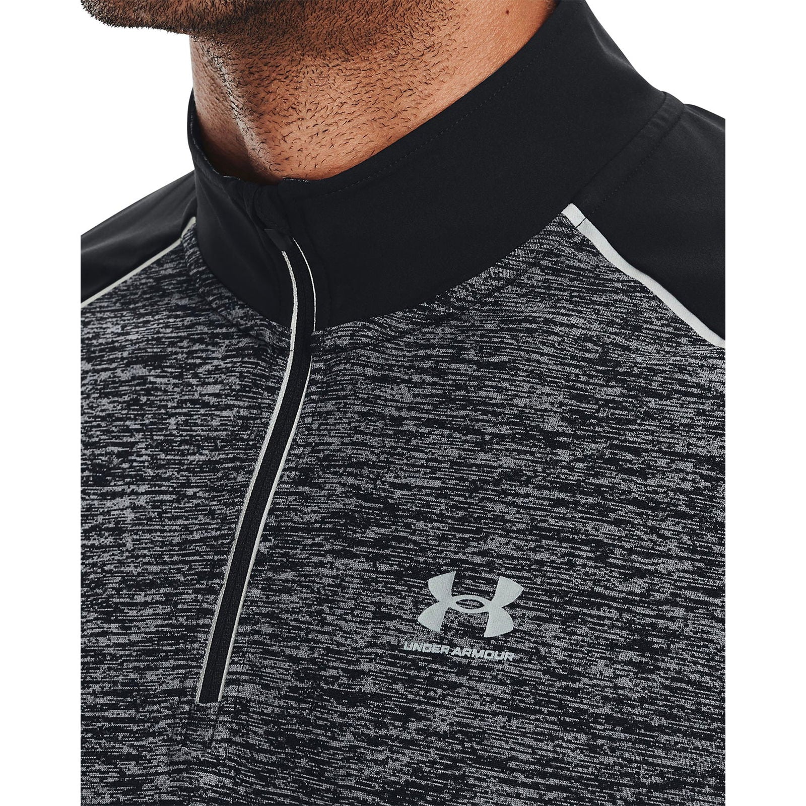 Under Armour Tech Quarter-Zip Sweatshirt - Grey/Black - ViaductClothing - -