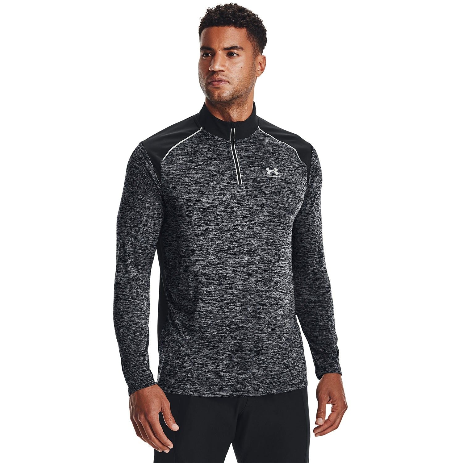 Under Armour Tech Quarter-Zip Sweatshirt - Grey/Black - ViaductClothing - -