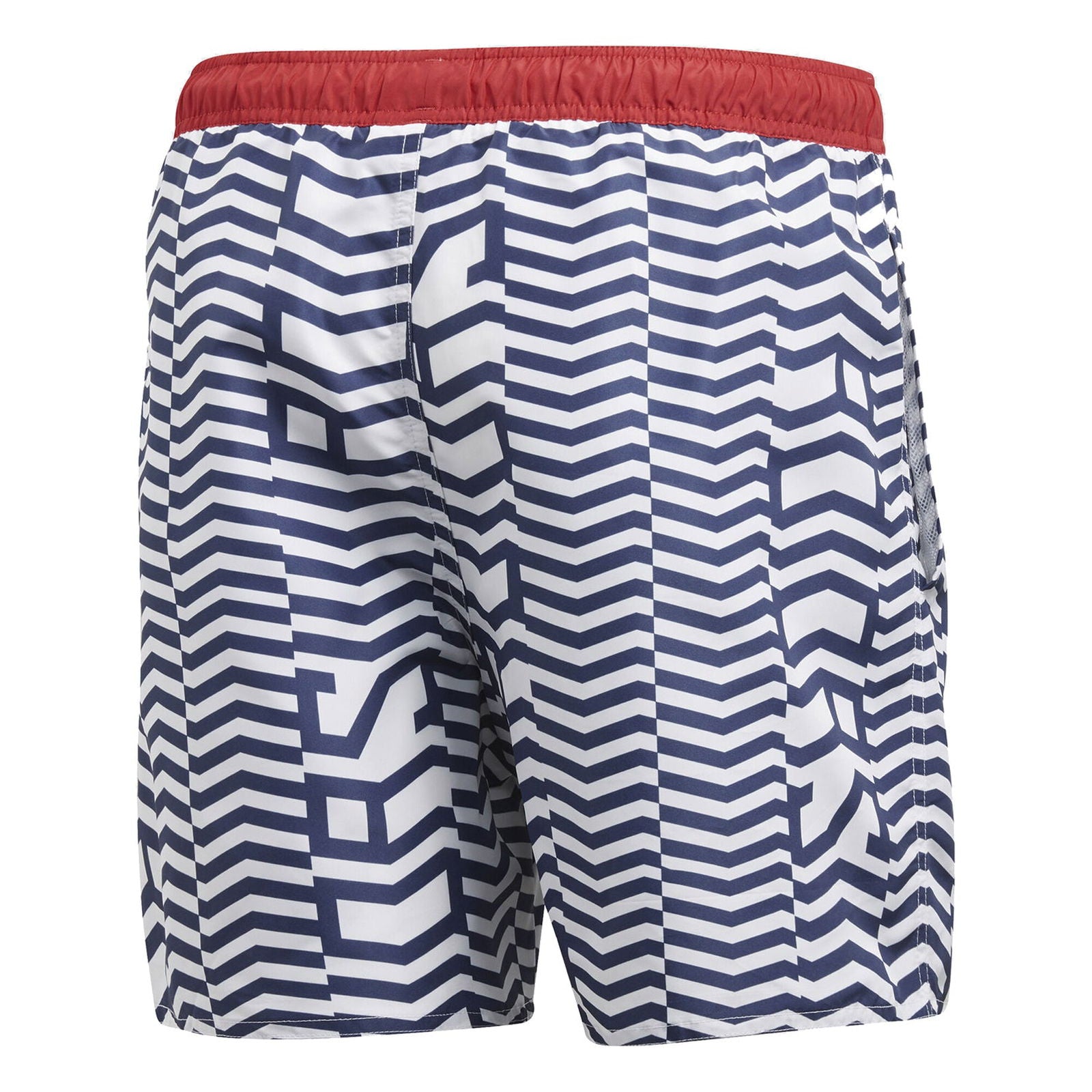 adidas Graphic CLX Swim Short - White/Blue - ViaductClothing - -