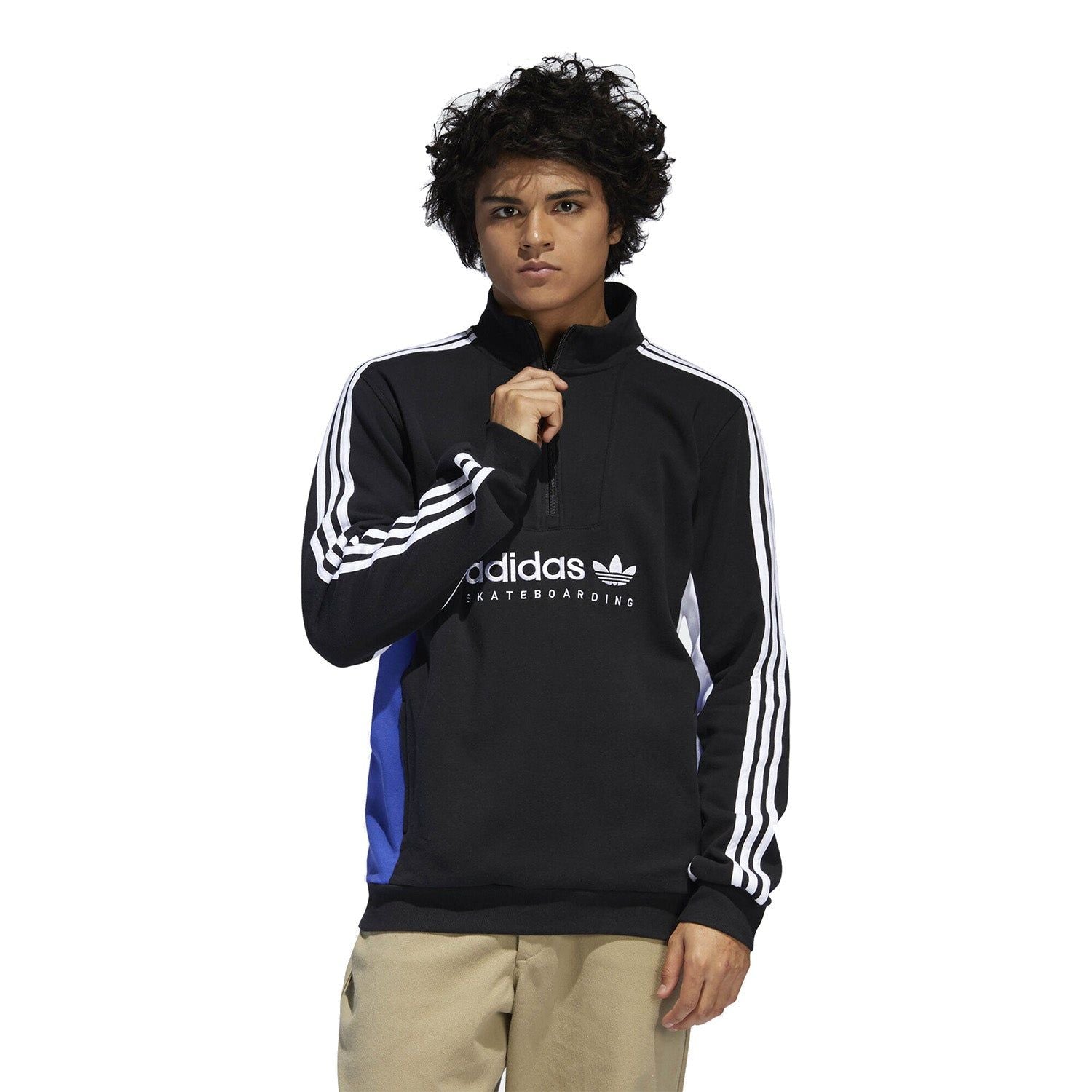 adidas Originals Apain Sweatshirt - Black/Blue - ViaductClothing - -