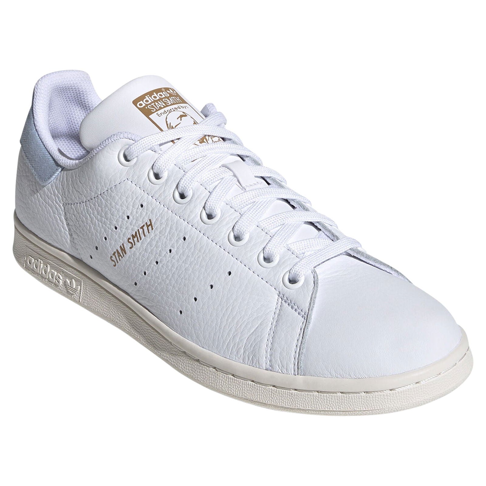 adidas Originals Stan Smith Shoe - Cloud White / Blue - ViaductClothing - -