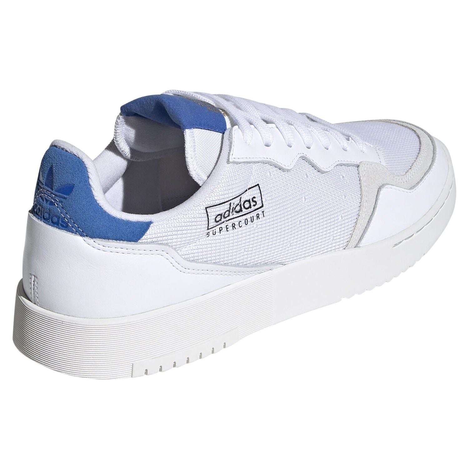 adidas Originals Supercourt Shoes - White/Blue - ViaductClothing - -