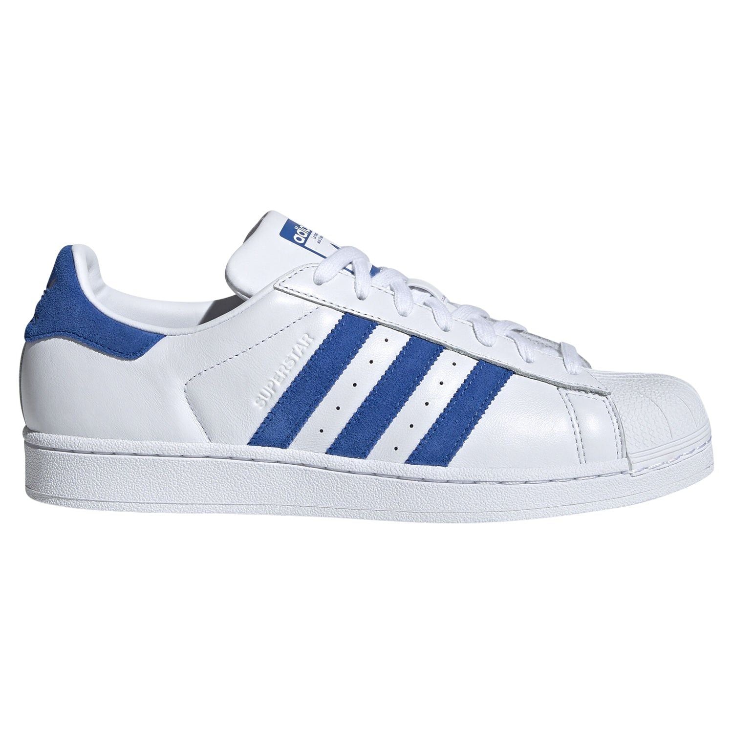 adidas Originals Superstar Shoes - White/Blue - ViaductClothing -  -