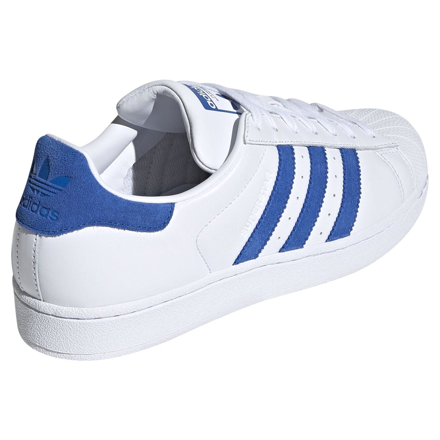 adidas Originals Superstar Shoes - White/Blue - ViaductClothing -  -