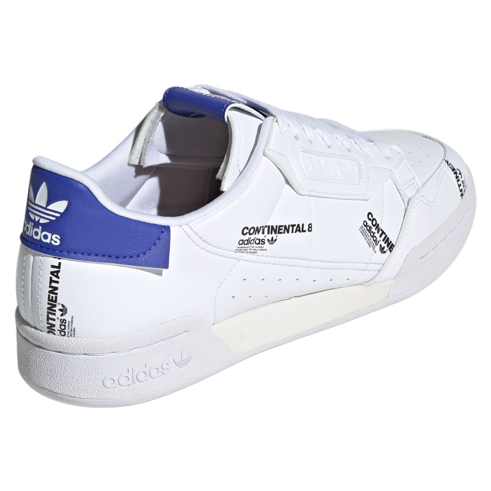 adidas Originals Unisex Continental 80 Shoes - White / Blue - ViaductClothing - -