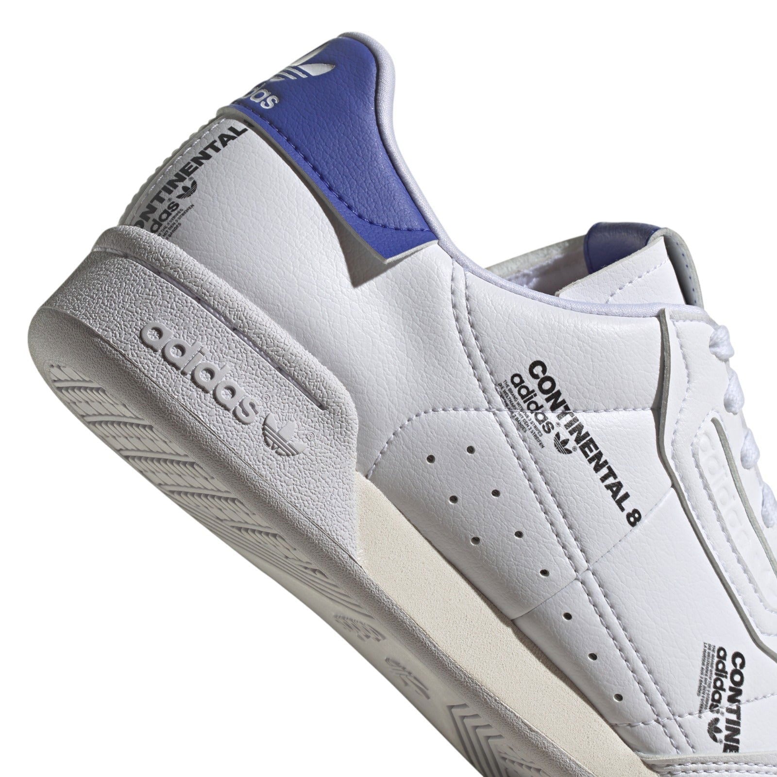 adidas Originals Unisex Continental 80 Shoes - White / Blue - ViaductClothing - -