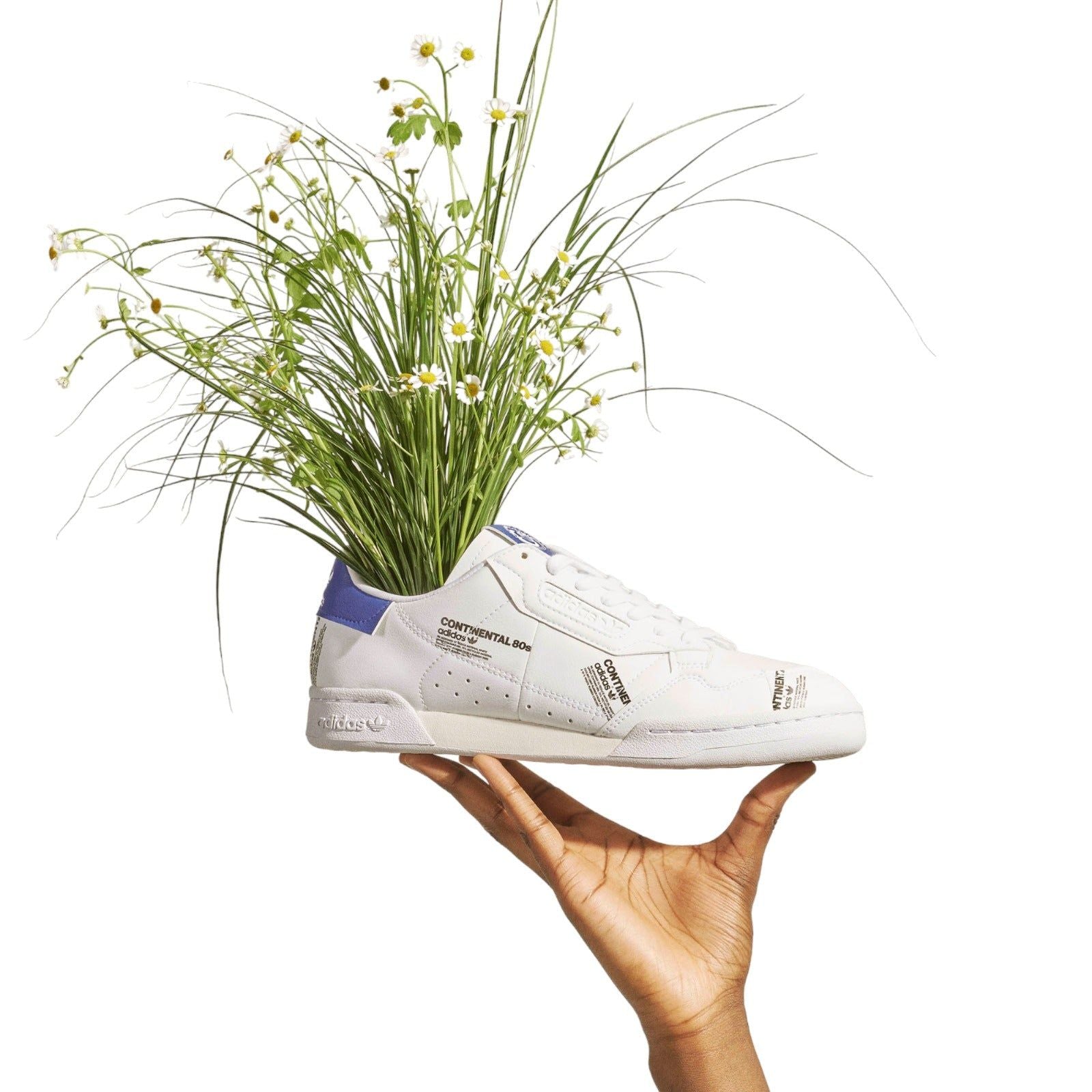 adidas Originals Unisex Continental 80 Shoes - White / Blue - ViaductClothing - -