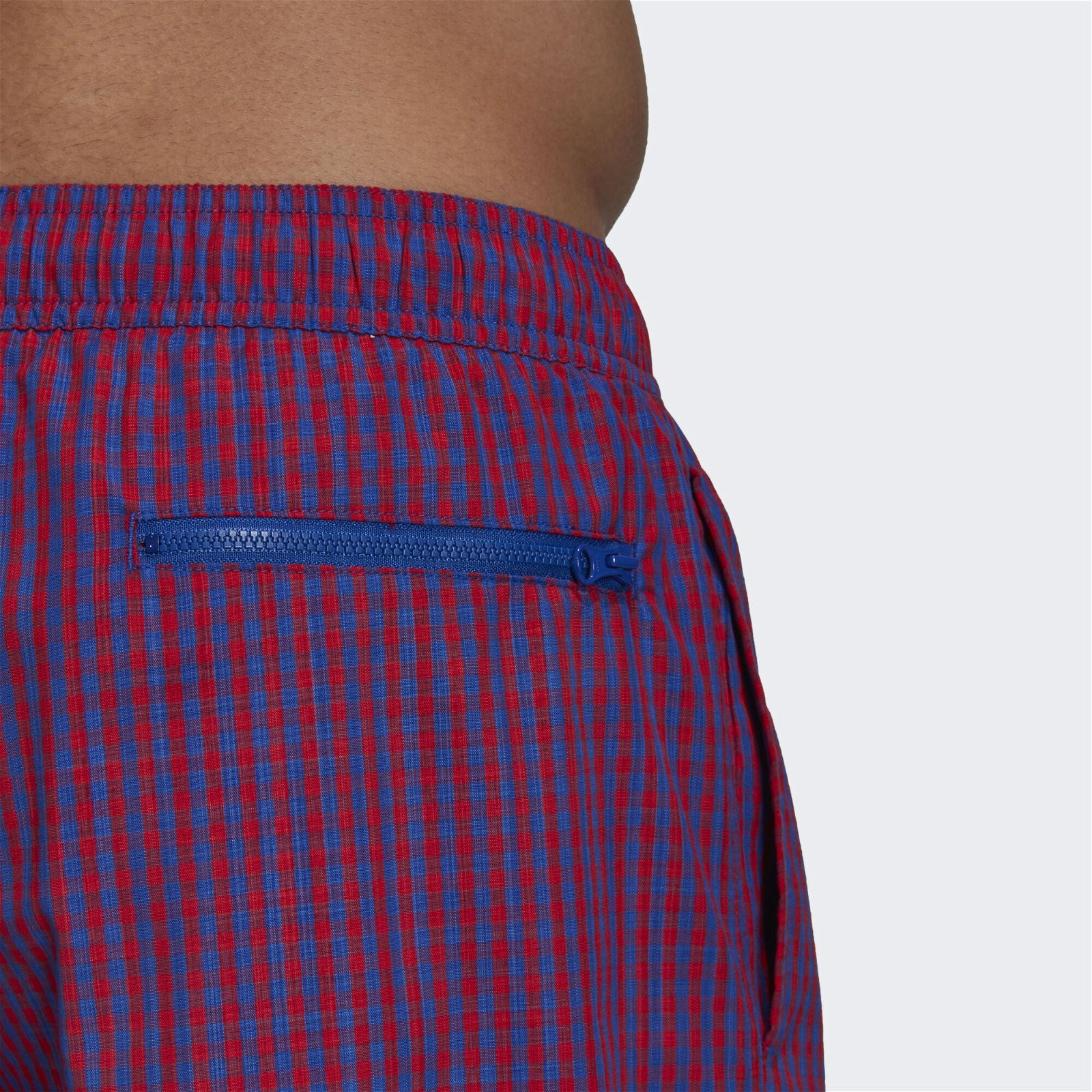 adidas Swimming Check CLX Swim Shorts - Red/Blue - ViaductClothing - -