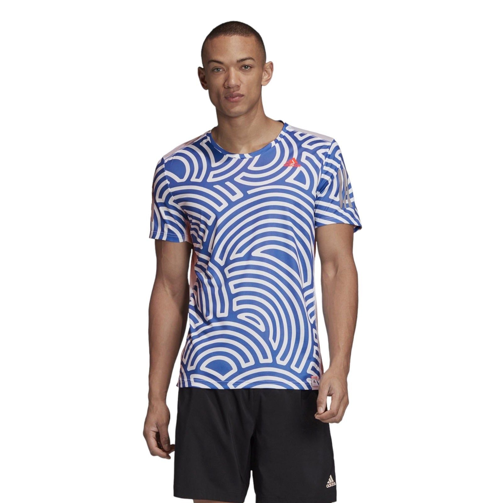 adidas X Hirocoledge Tokyo Run T-shirt - White / Blue - ViaductClothing - -