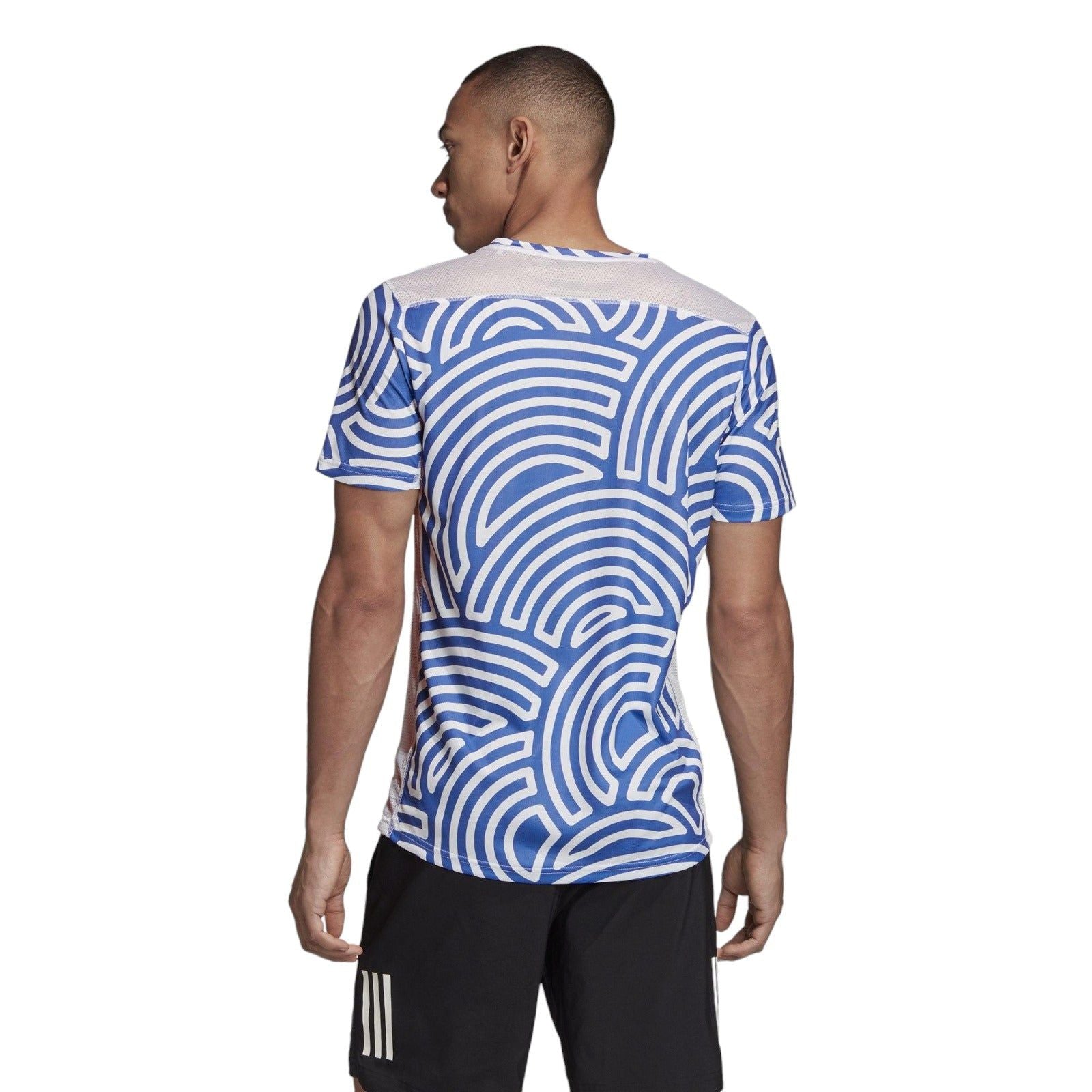 adidas X Hirocoledge Tokyo Run T-shirt - White / Blue - ViaductClothing - -