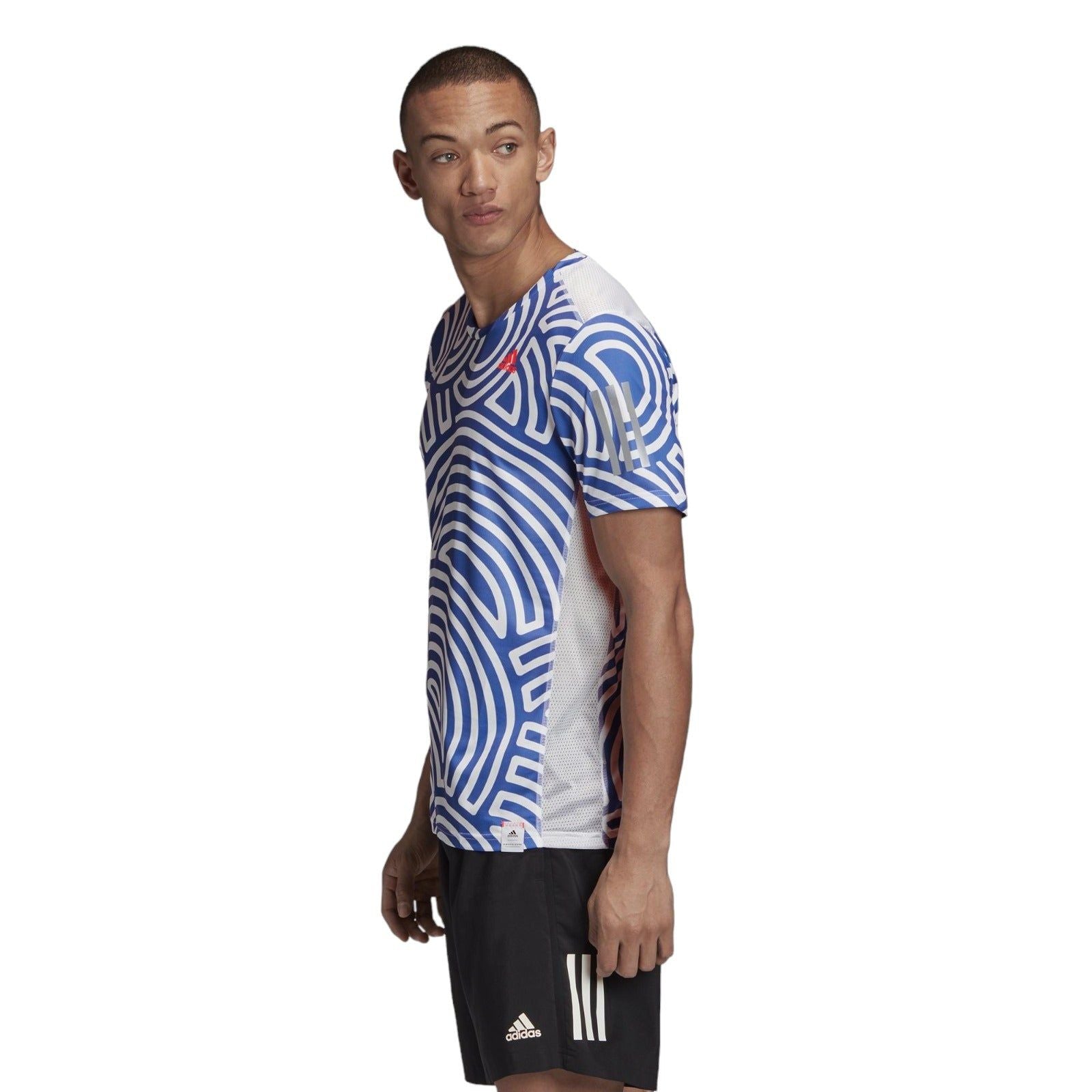 adidas X Hirocoledge Tokyo Run T-shirt - White / Blue - ViaductClothing - -