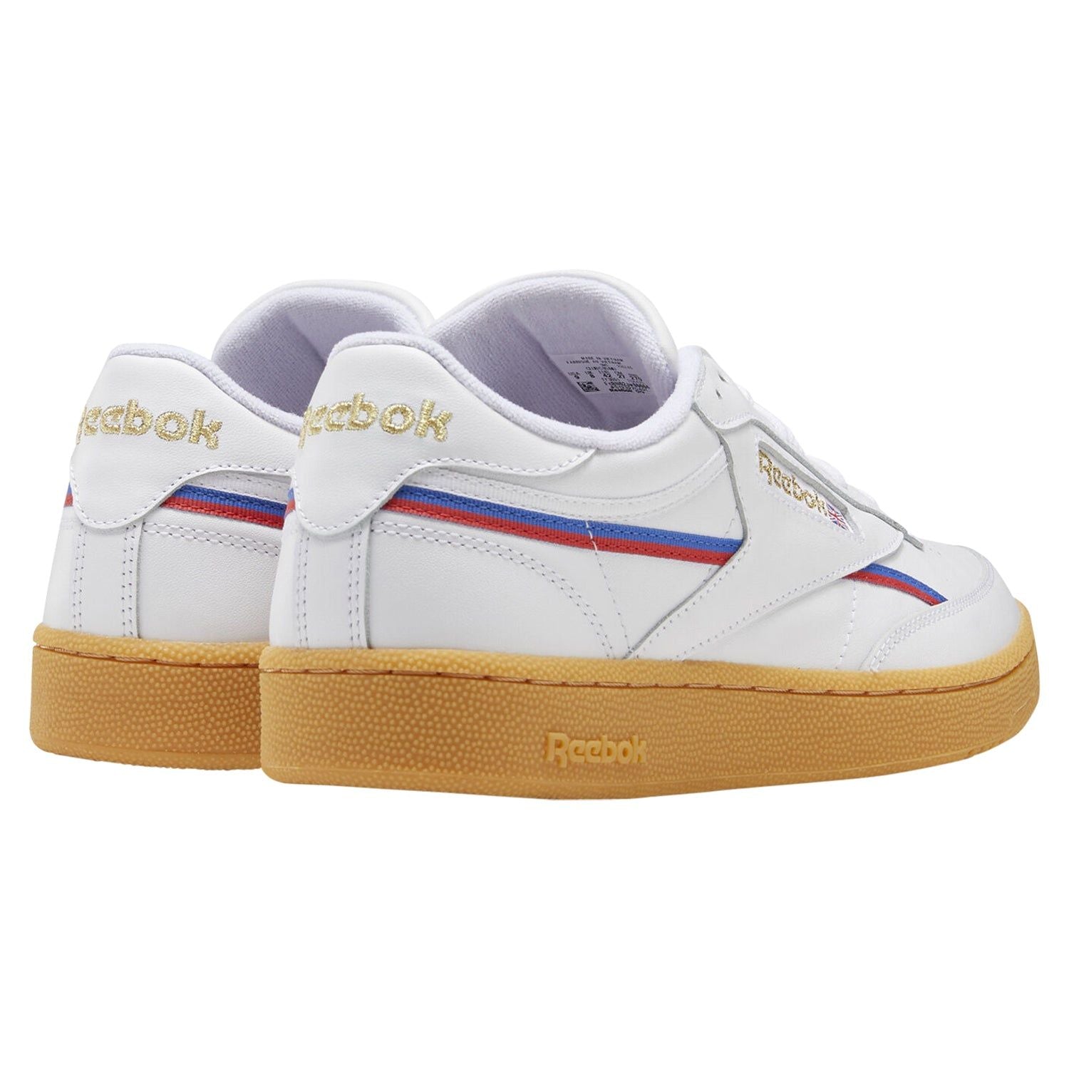 Reebok Club C 85 MU Shoes - White/Red/Blue - ViaductClothing - -