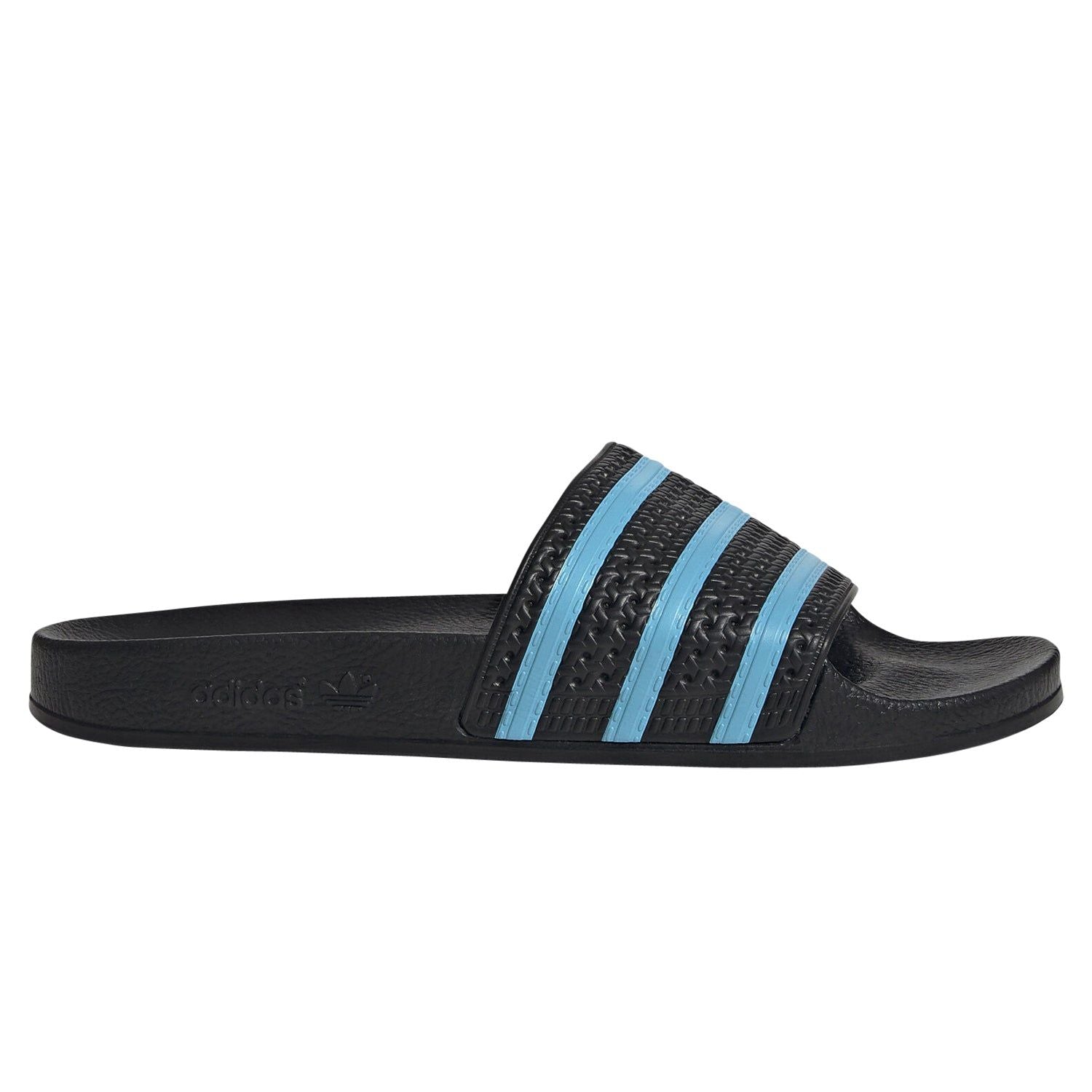 adidas Originals Adilette Slides - Black/Blue Glow - ViaductClothing - -