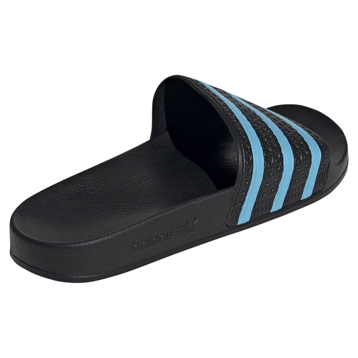 adidas Originals Adilette Slides - Black/Blue Glow - ViaductClothing - -