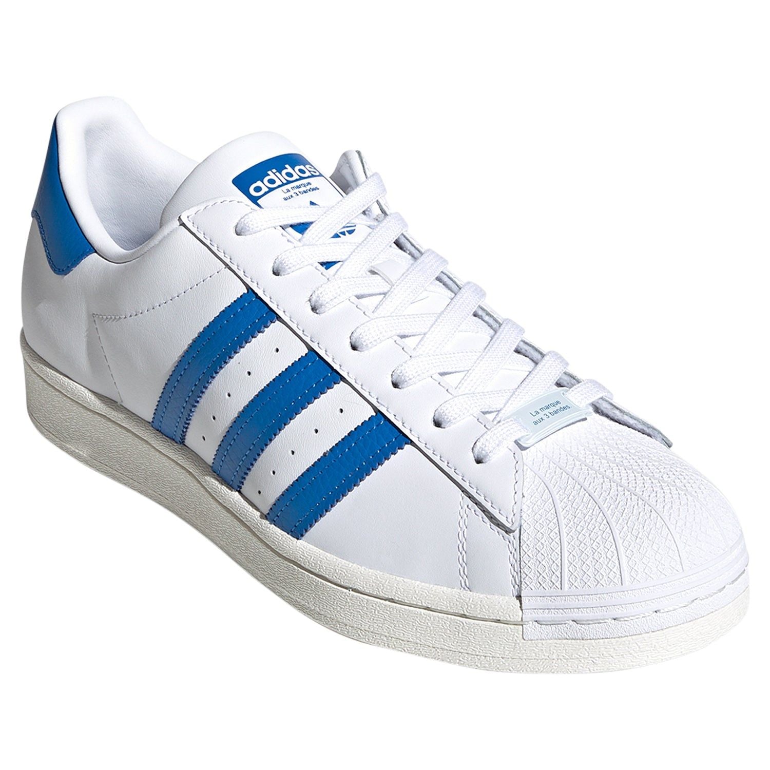 adidas Originals Superstar Shoes - White / Bluebird - ViaductClothing - -