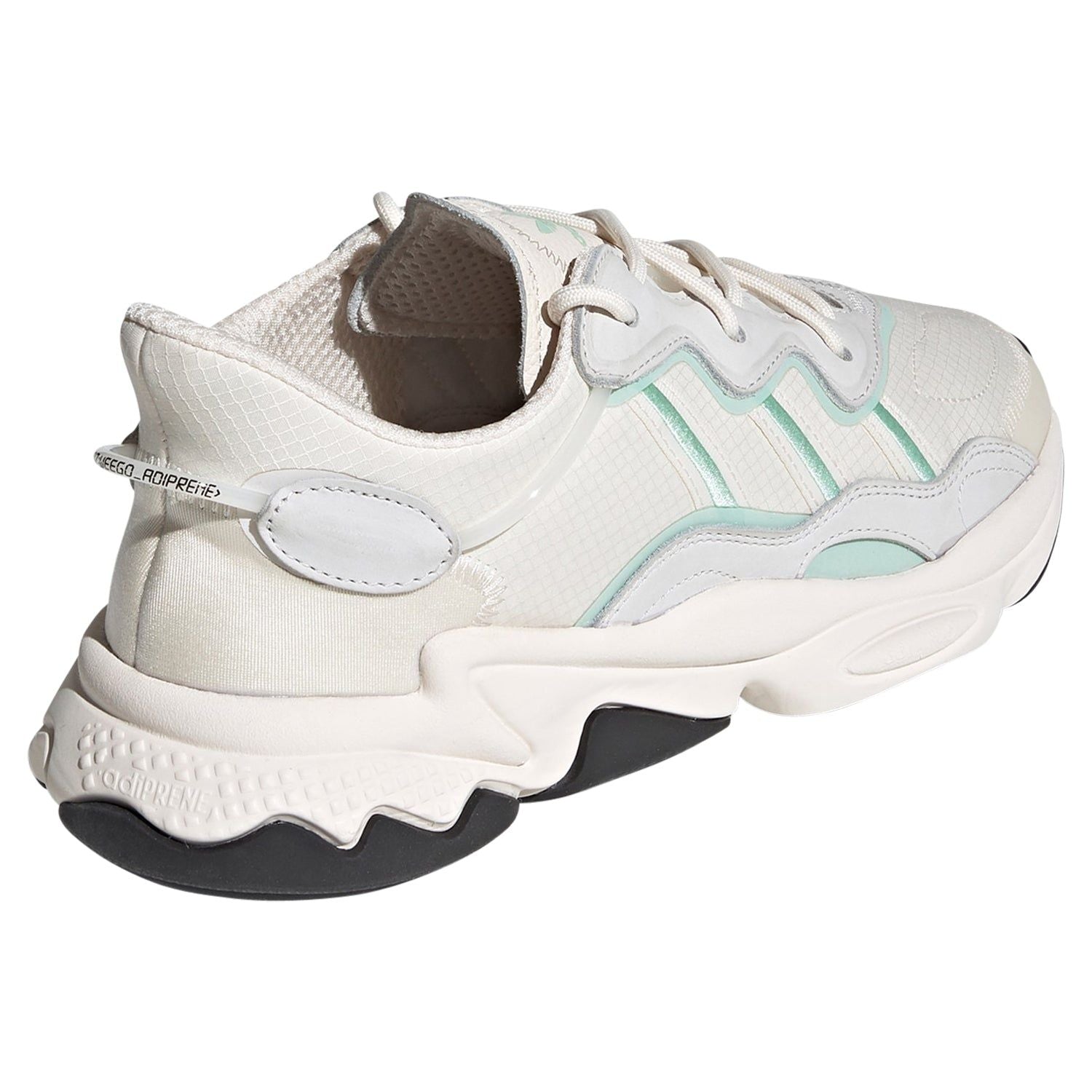 adidas Originals Unisex Ozweego Shoes - Chalk White / Blush Green - ViaductClothing - -