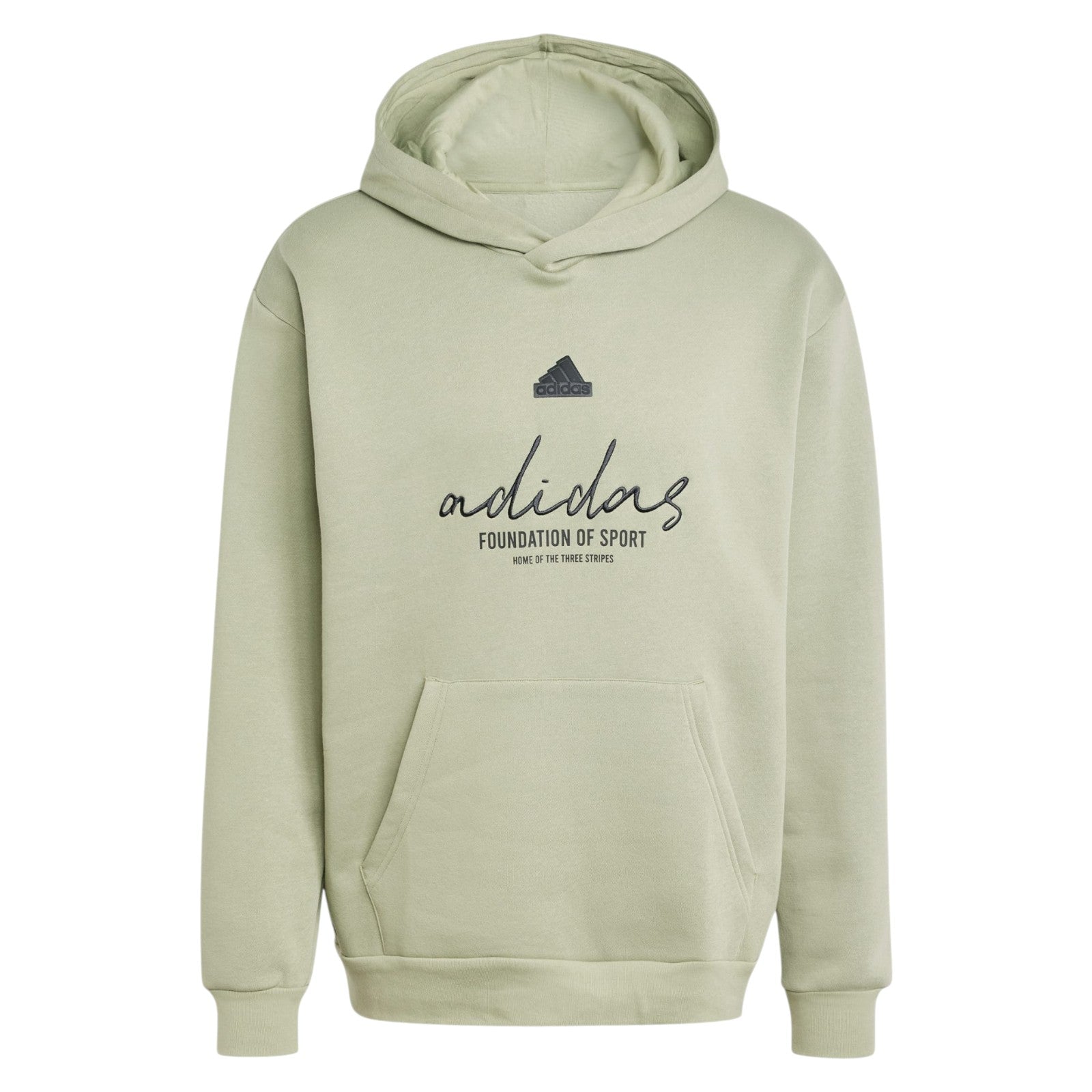 adidas Men's Brand Love Fleece Hoodie - Green