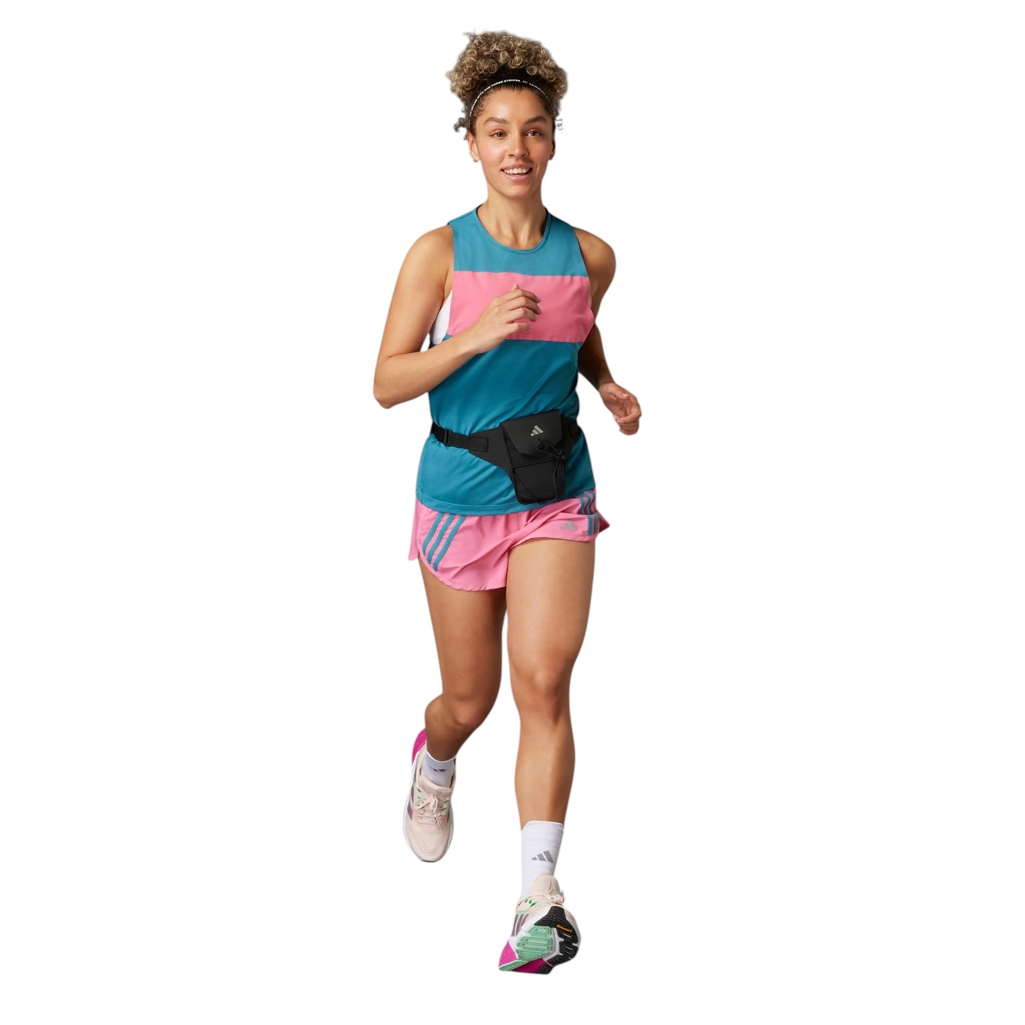 adidas Womens Break the Norm Running Shorts - Pink