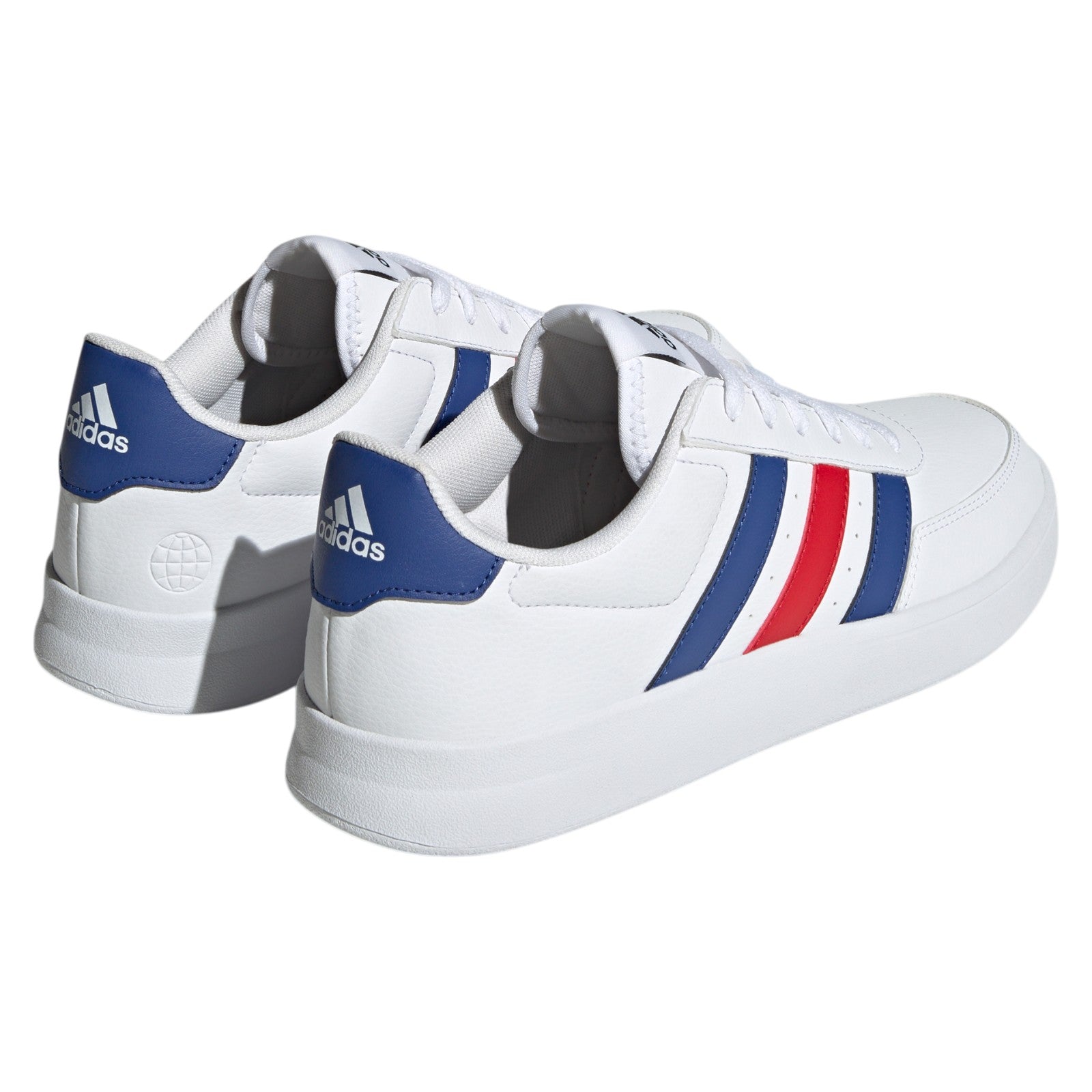 adidas Breaknet 2.0 Shoes - Cloud White / Semi Lucid Blue / Better Scarlet