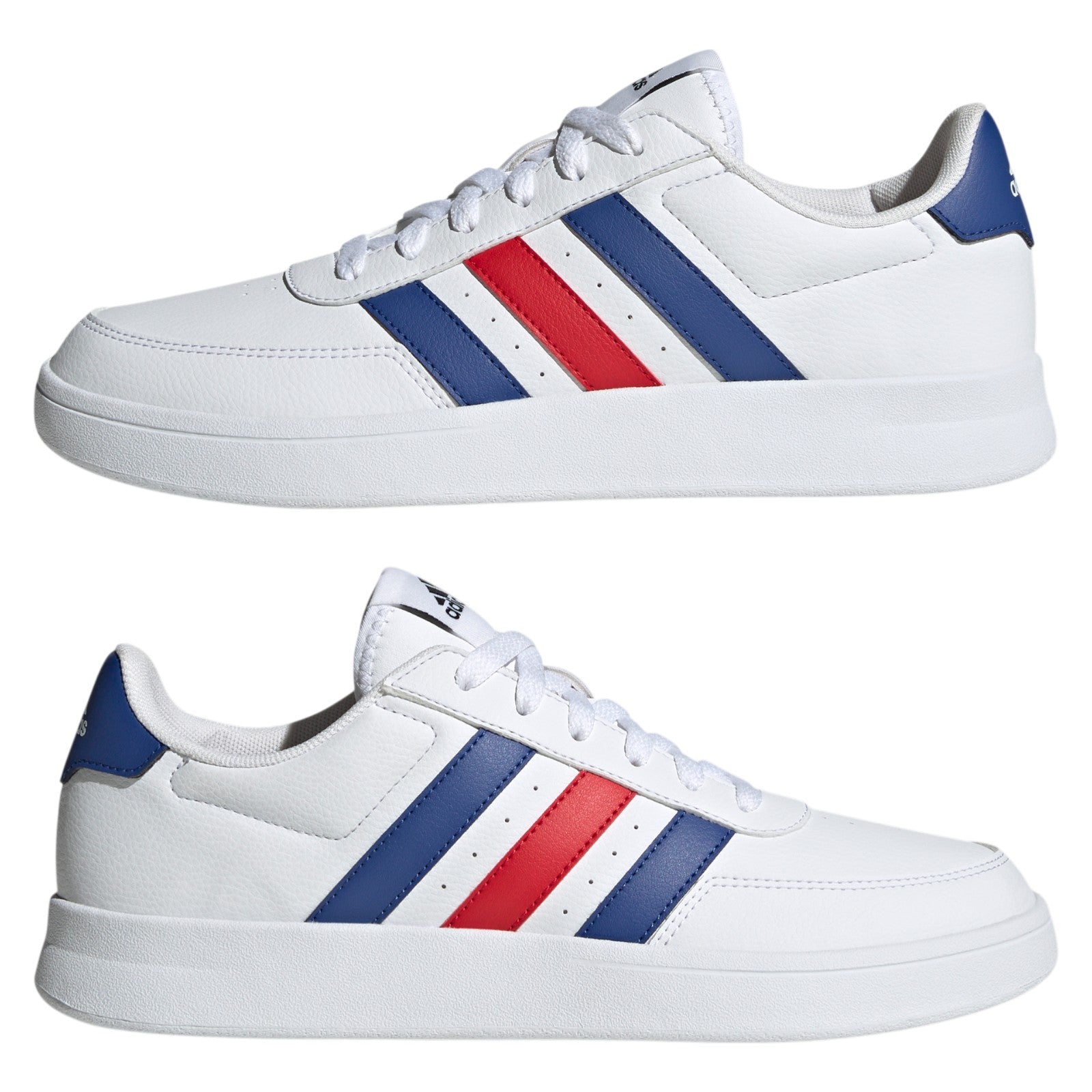 adidas Breaknet 2.0 Shoes - Cloud White / Semi Lucid Blue / Better Scarlet