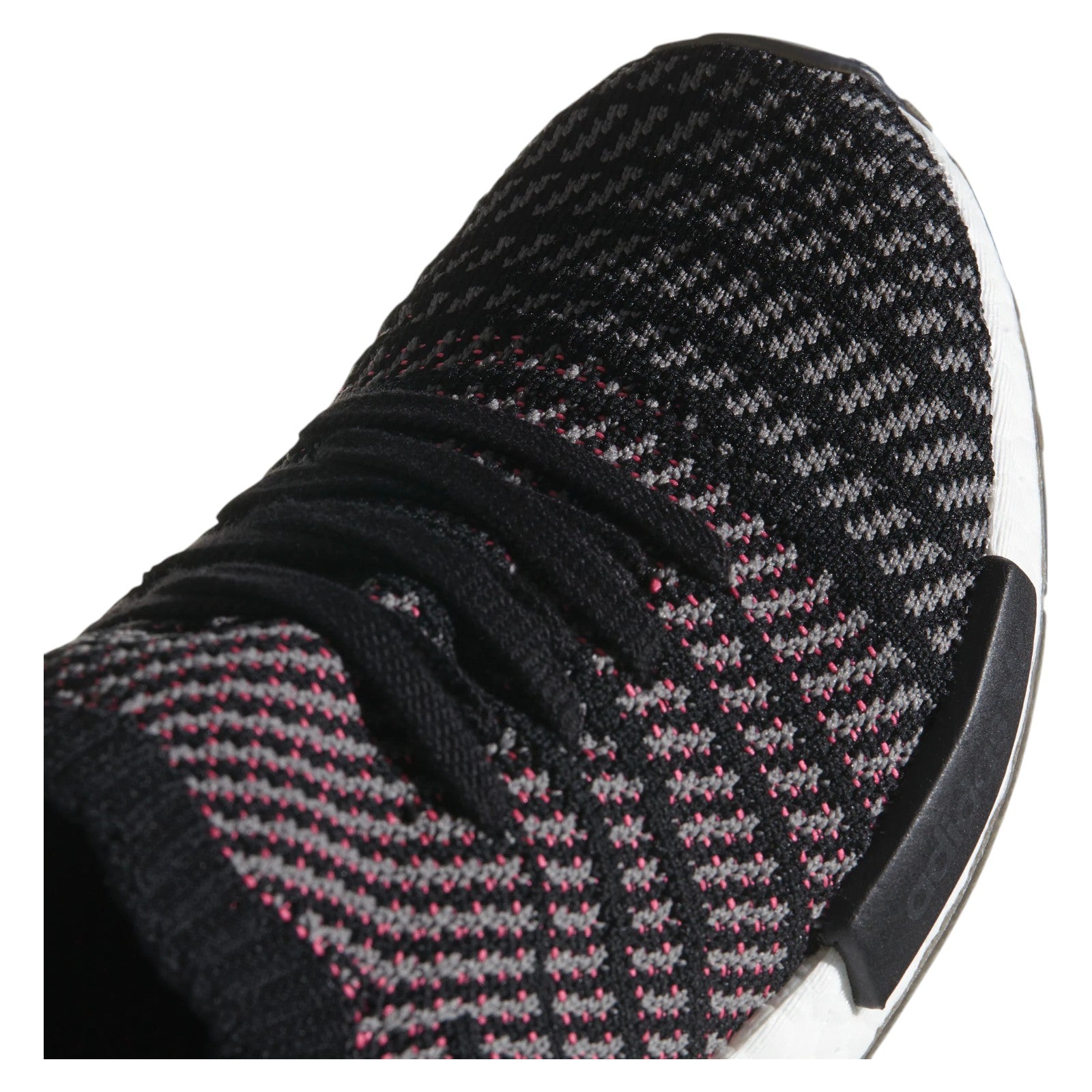 adidas Originals NMD_R1 STLT Primeknit Trainers - Black Grey Solar Pink