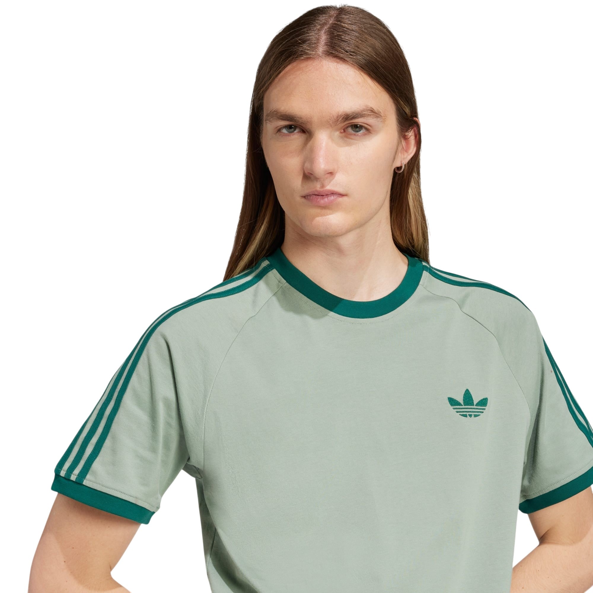 adidas Originals Adicolor Cali Crew Neck Tee - Silver Green
