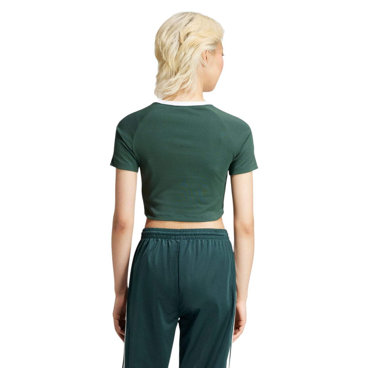 adidas Originals Women's 3-Stripes Baby Tee - Green