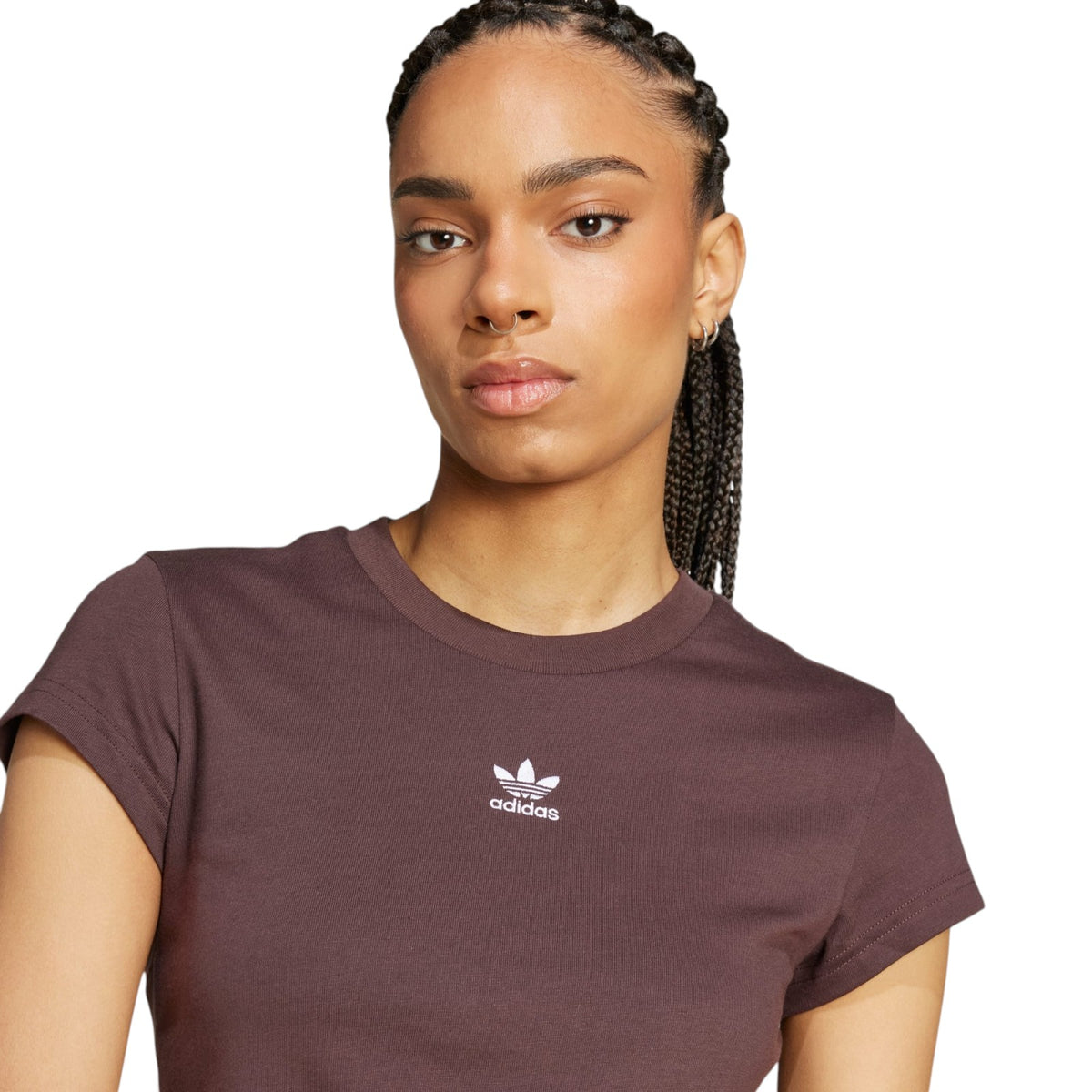 adidas Originals Women's Essentials Slim Tee - Brown