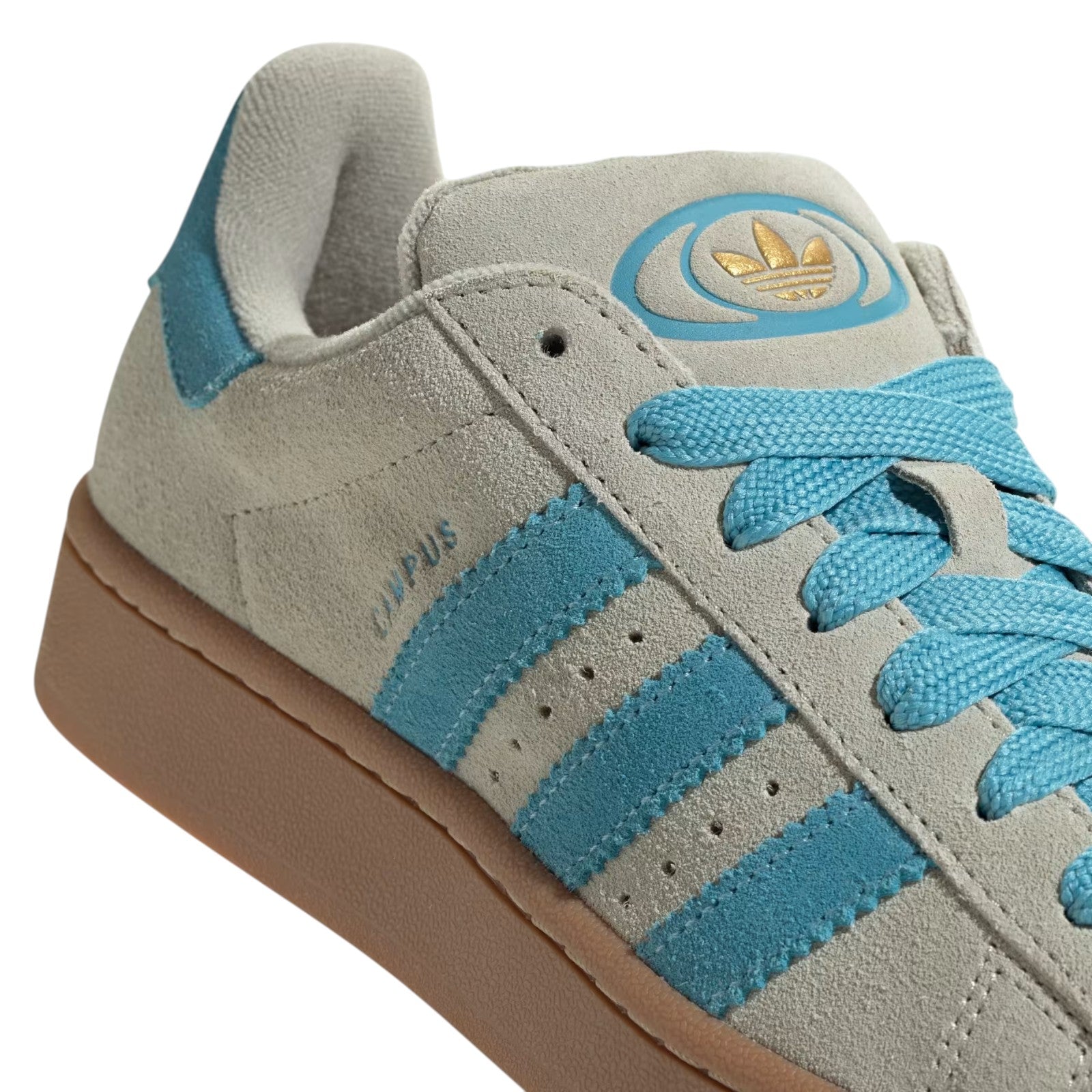 adidas Originals Women's Campus 00s Trainers - Putty Grey / Preloved Blue / Gold Metallic