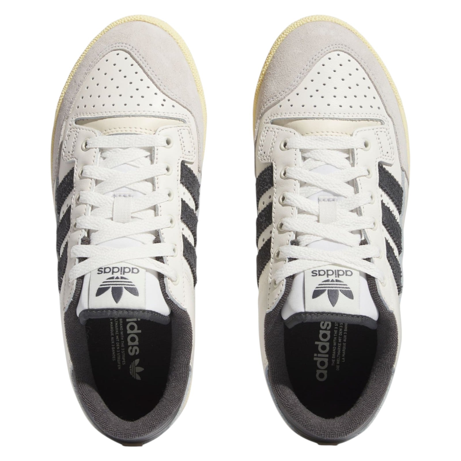 adidas Originals Women's Centennial 85 Low Trainers - Off White / Grey Six / Easy Yellow