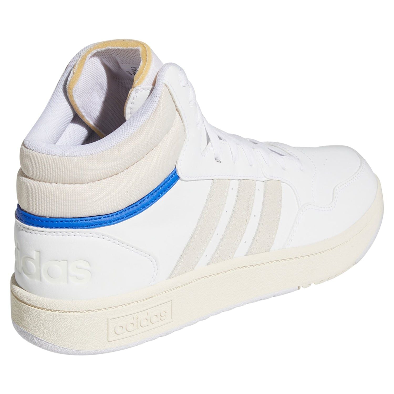 adidas Hoops 3.0 Mid Classic Vintage Shoes - Cloud White / Chalk - ViaductClothing - -