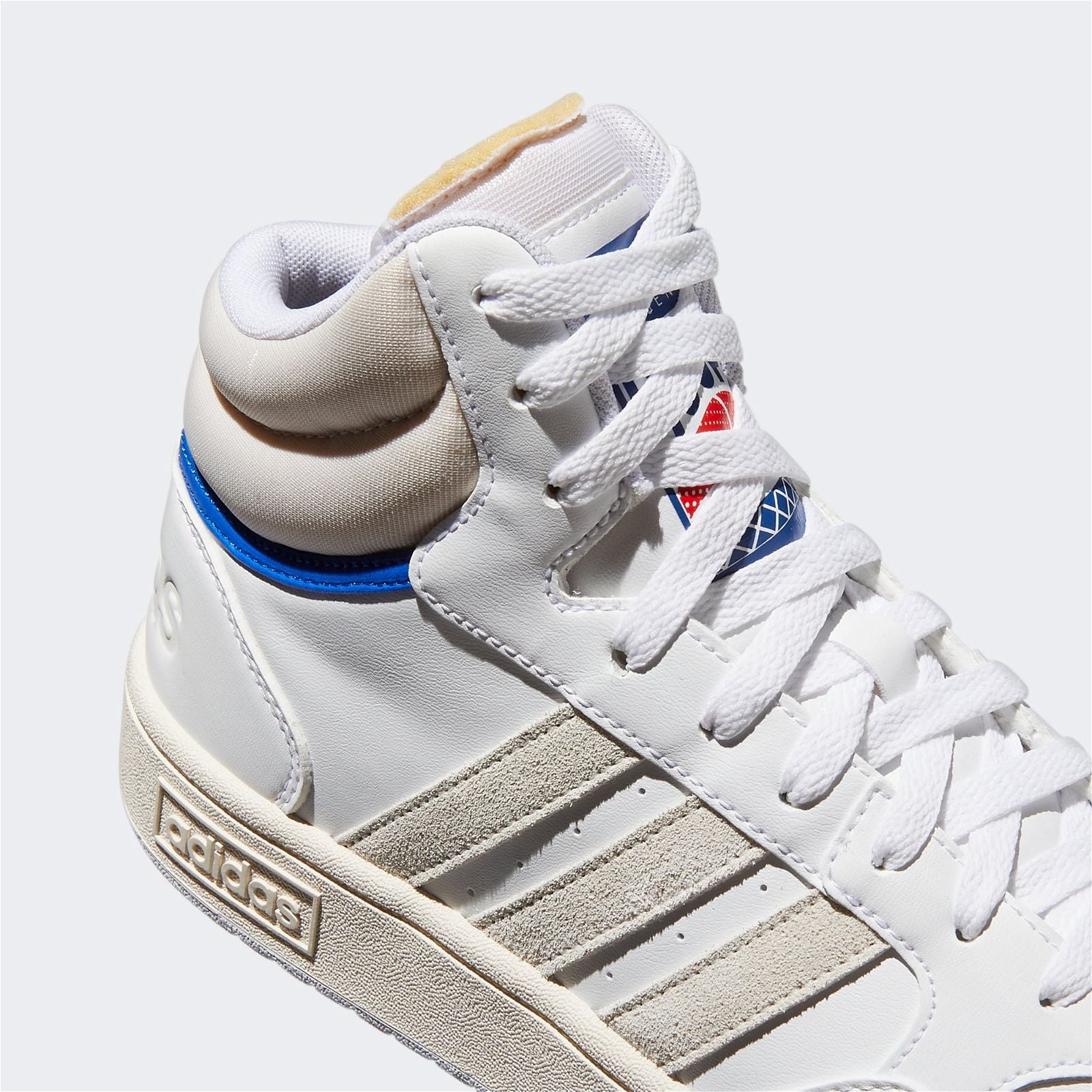 adidas Hoops 3.0 Mid Classic Vintage Shoes - Cloud White / Chalk - ViaductClothing - -