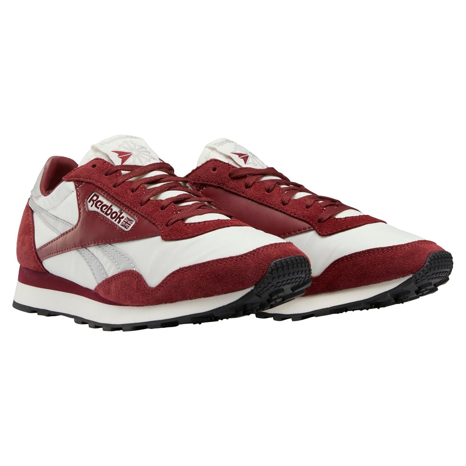 Reebok Classics Unisex Aztec II Shoes - Burgundy / Chalk - ViaductClothing - -