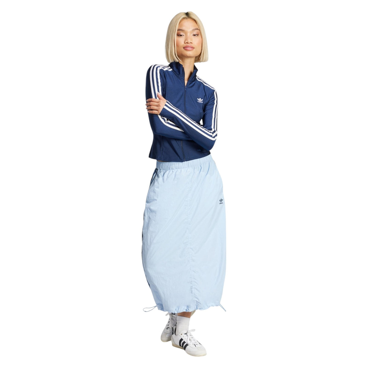 adidas Originals Women's Adicolor 3-Stripes Slim Track Top - Navy