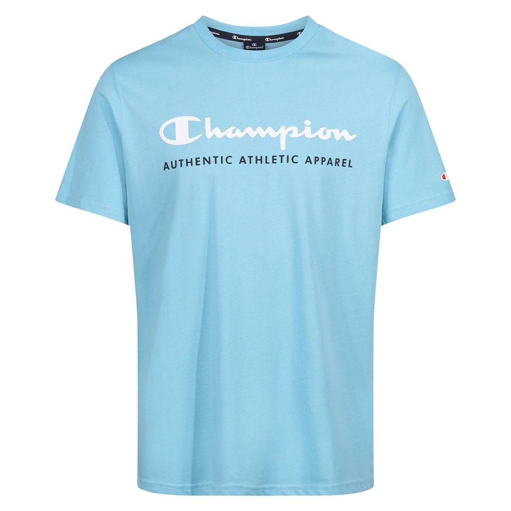 Champion Authentic Slogan Spellout T Shirt Blue