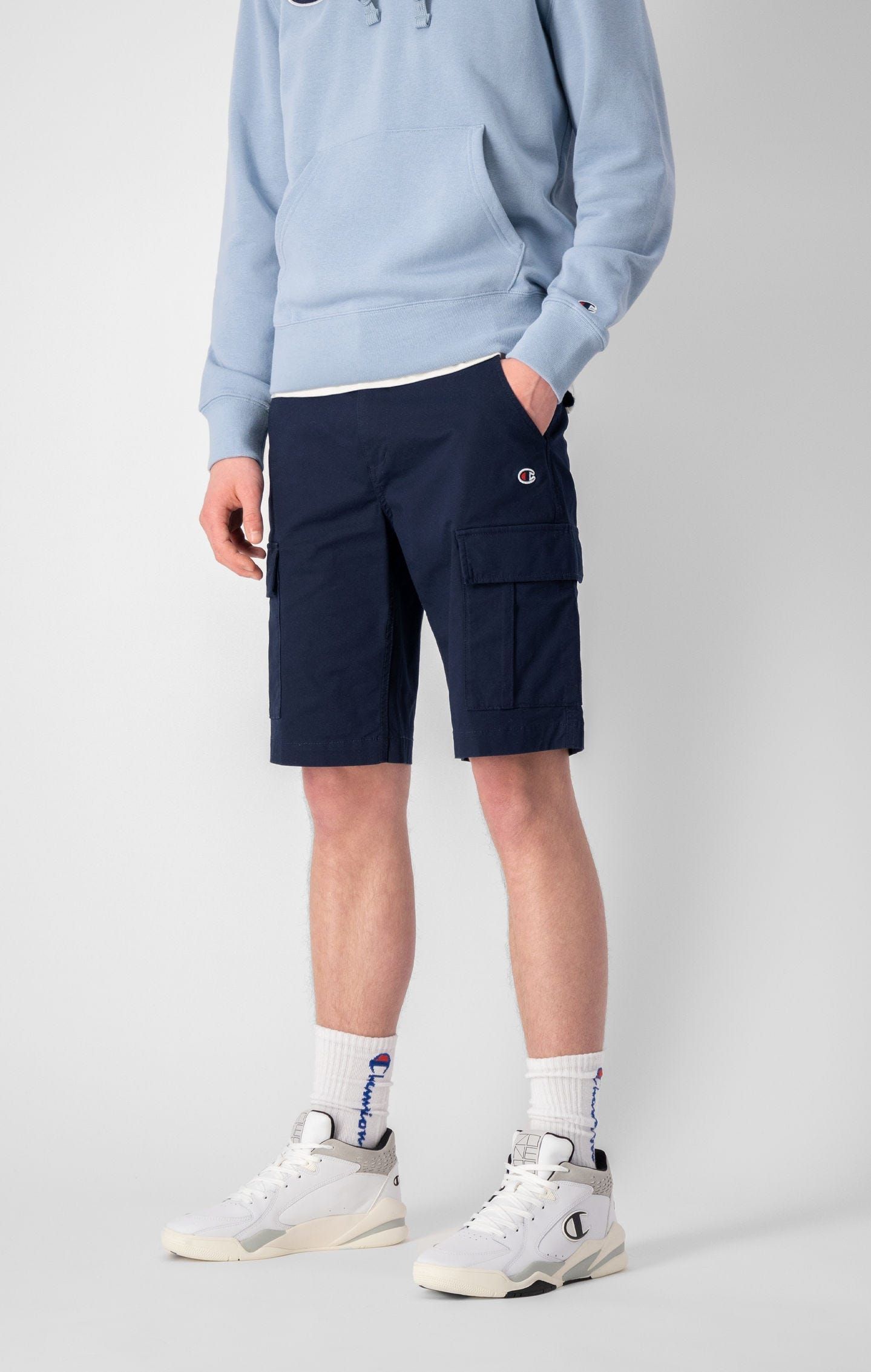 Champion Bermuda Cargo Shorts - Navy - ViaductClothing -  -