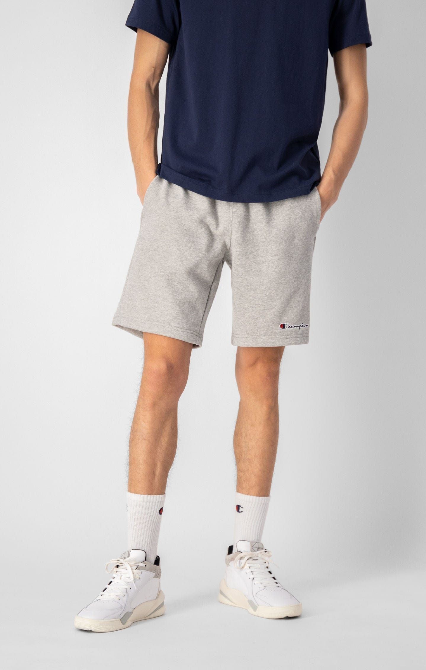 Champion Bermuda Cotton Sweat Shorts - Grey - ViaductClothing - -
