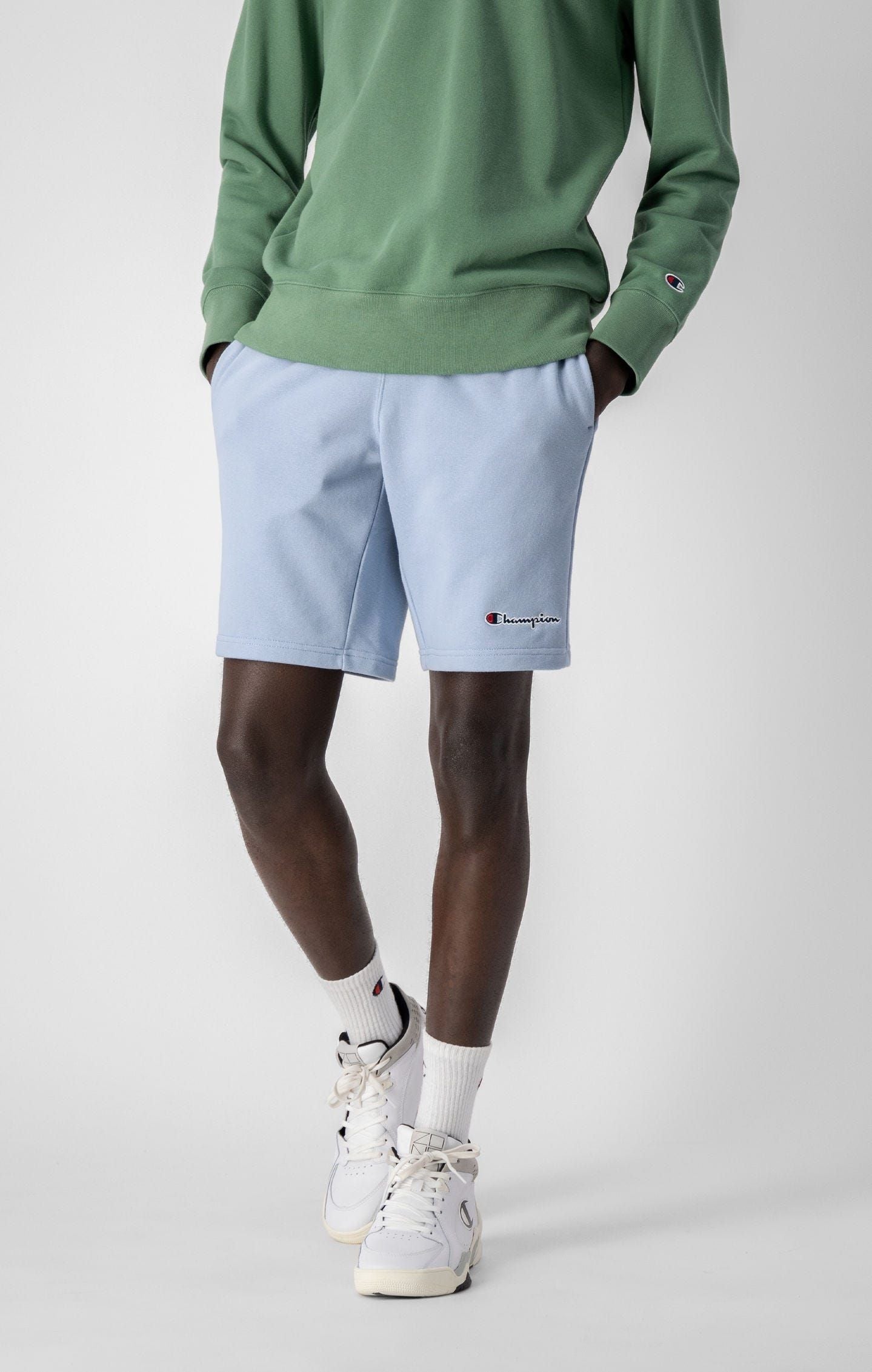 Champion Bermuda Sweat Shorts - Blue - ViaductClothing -  -