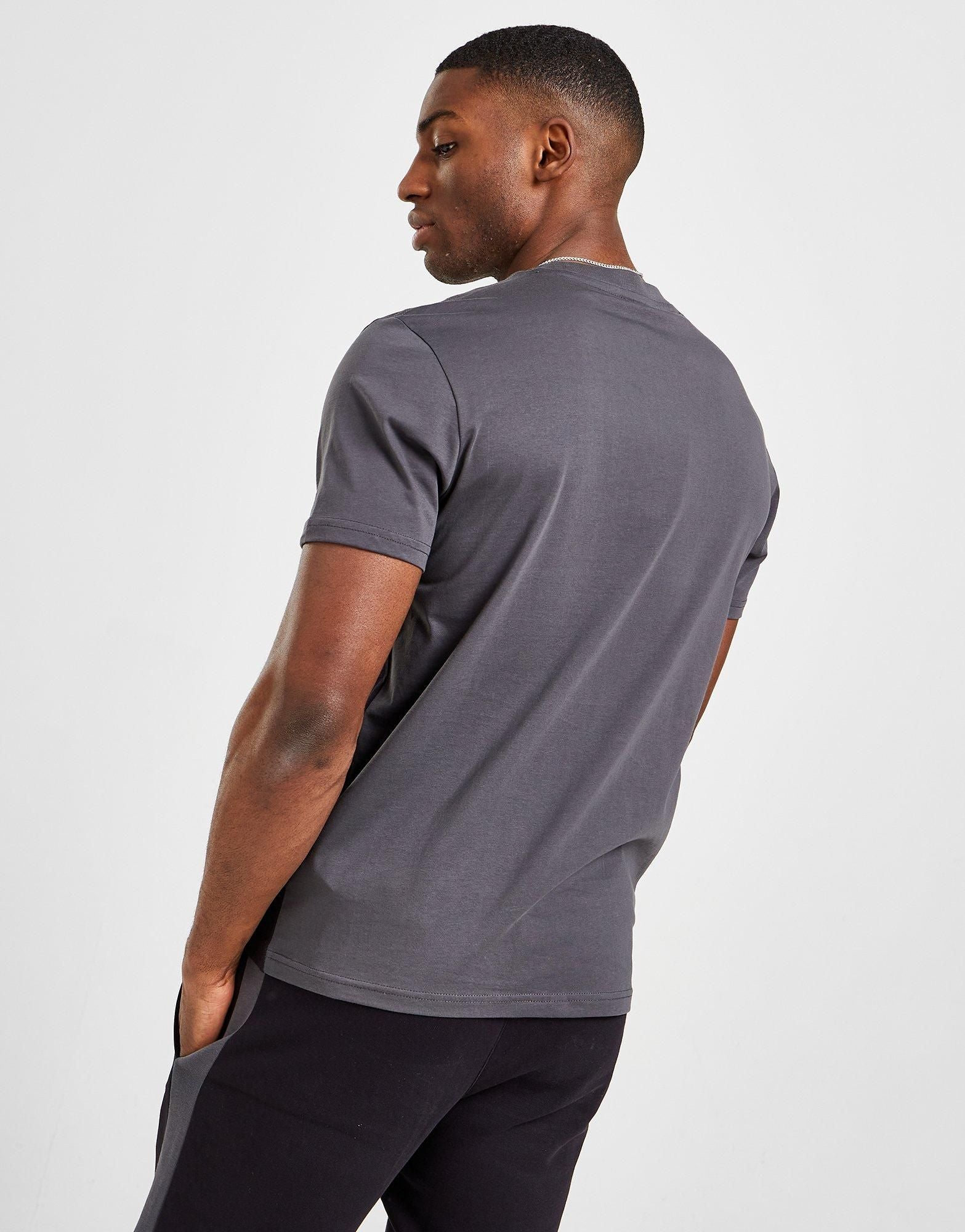 Champion Colour Block T Shirt - Black Grey - ViaductClothing -  -