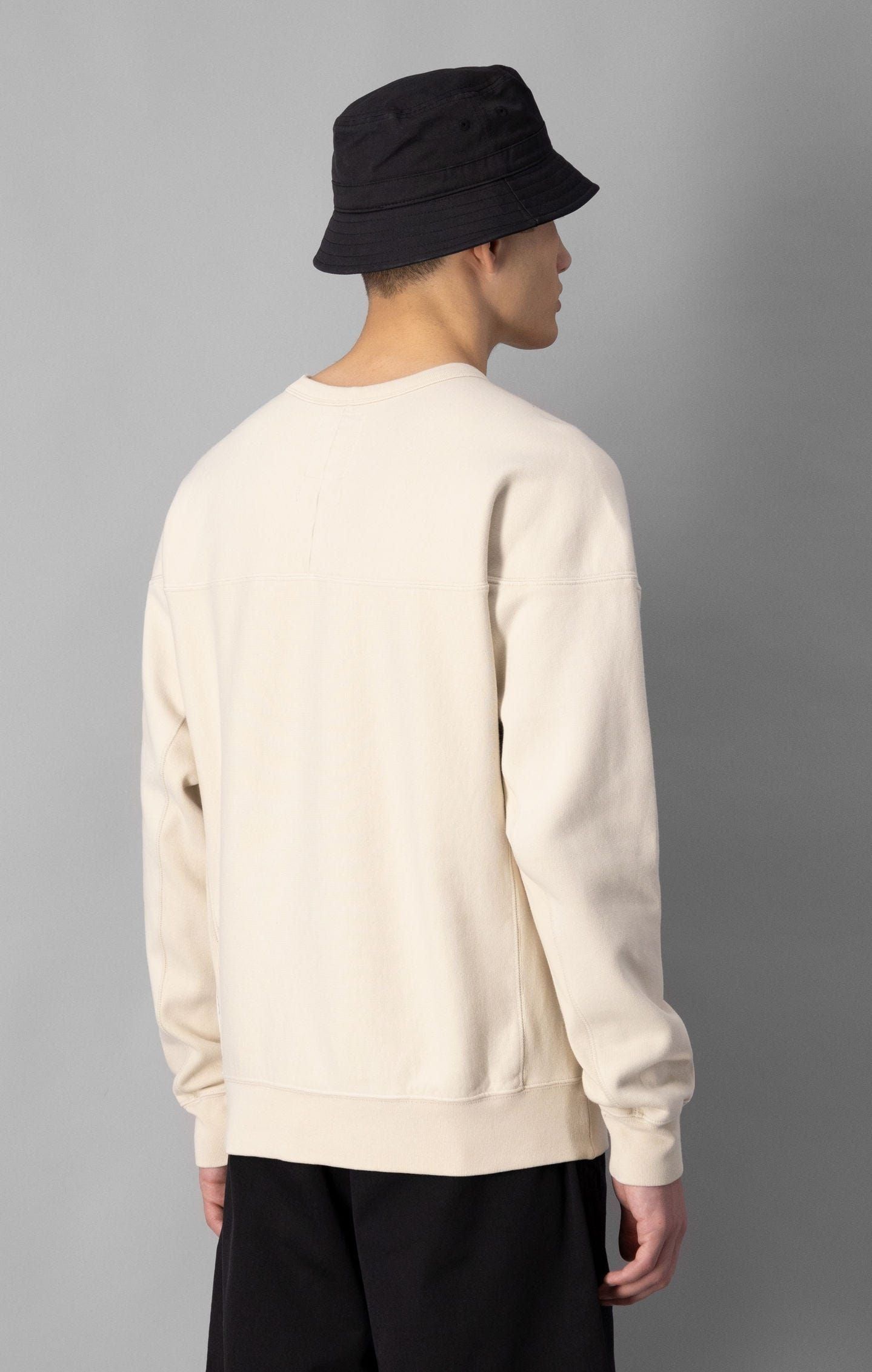 Champion Contemporary Garment Dyed Crew Sweat - Cream - ViaductClothing -  -