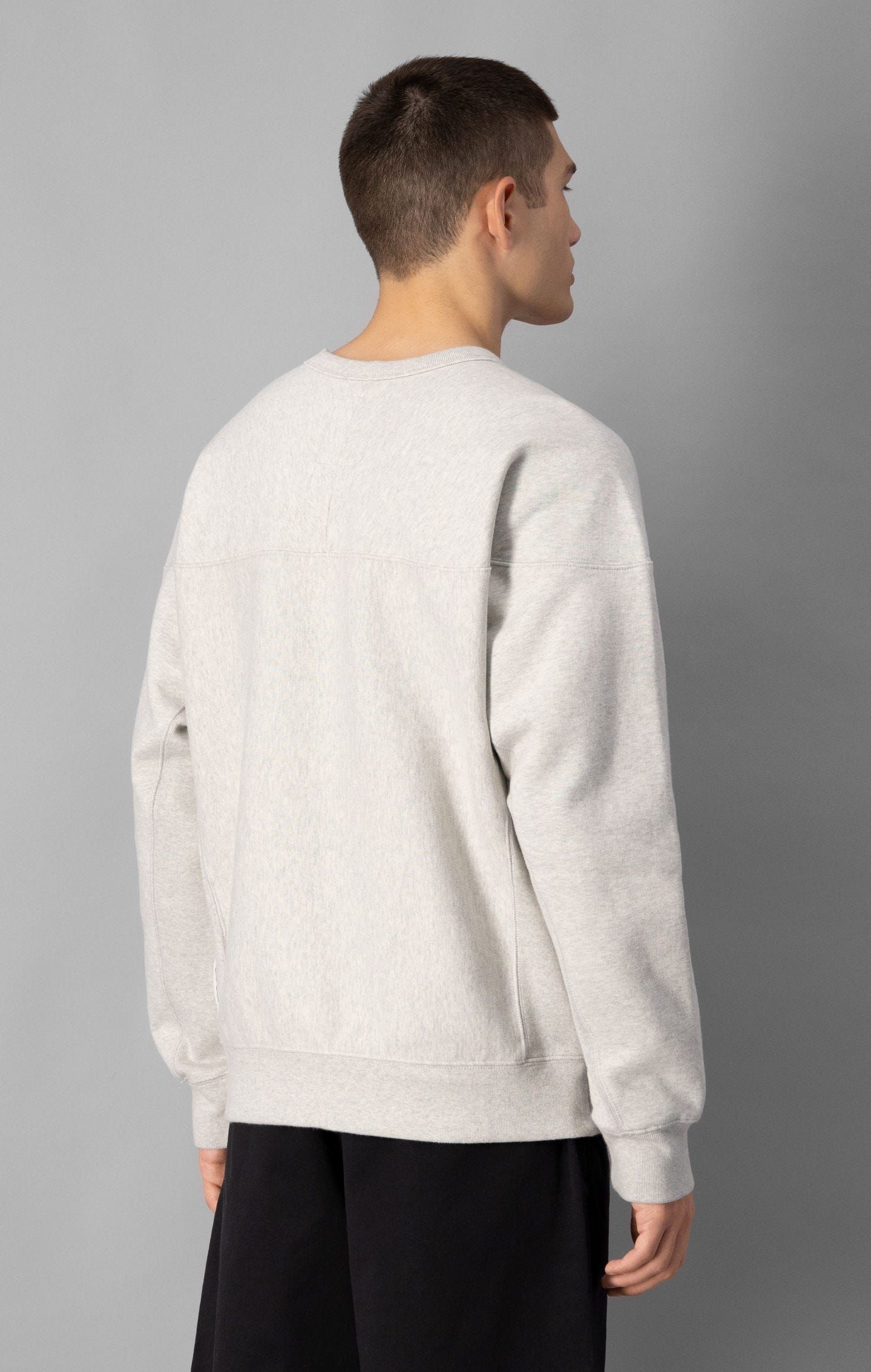 Champion Contemporary Garment Dyed Crew Sweat - Grey - ViaductClothing -  -