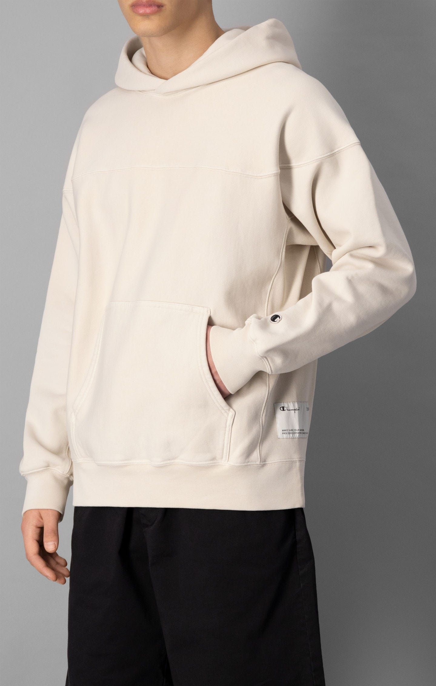 Champion Contemporary Garment Dyed Hoodie - Turtle Dove - ViaductClothing - -