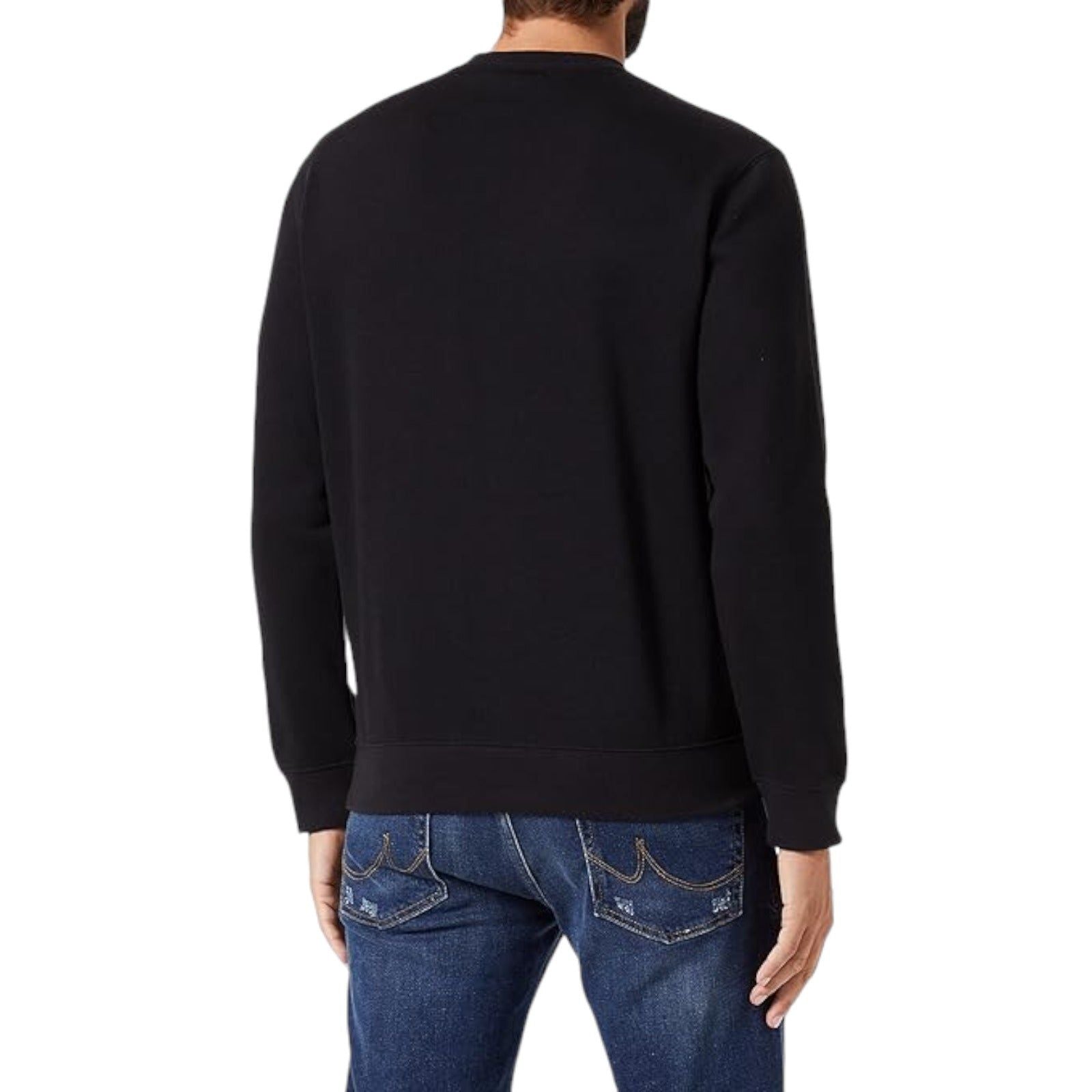 Champion Crew Neck Spellout Fleece Sweatshirt - Black - ViaductClothing - -