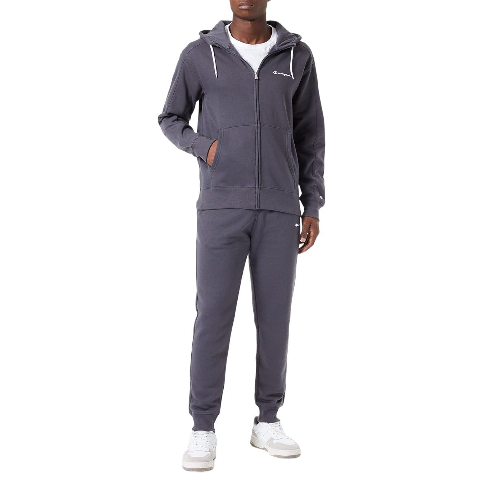 Champion Dual Colourway Full Zip Fleece Tracksuit - Grey - ViaductClothing - -